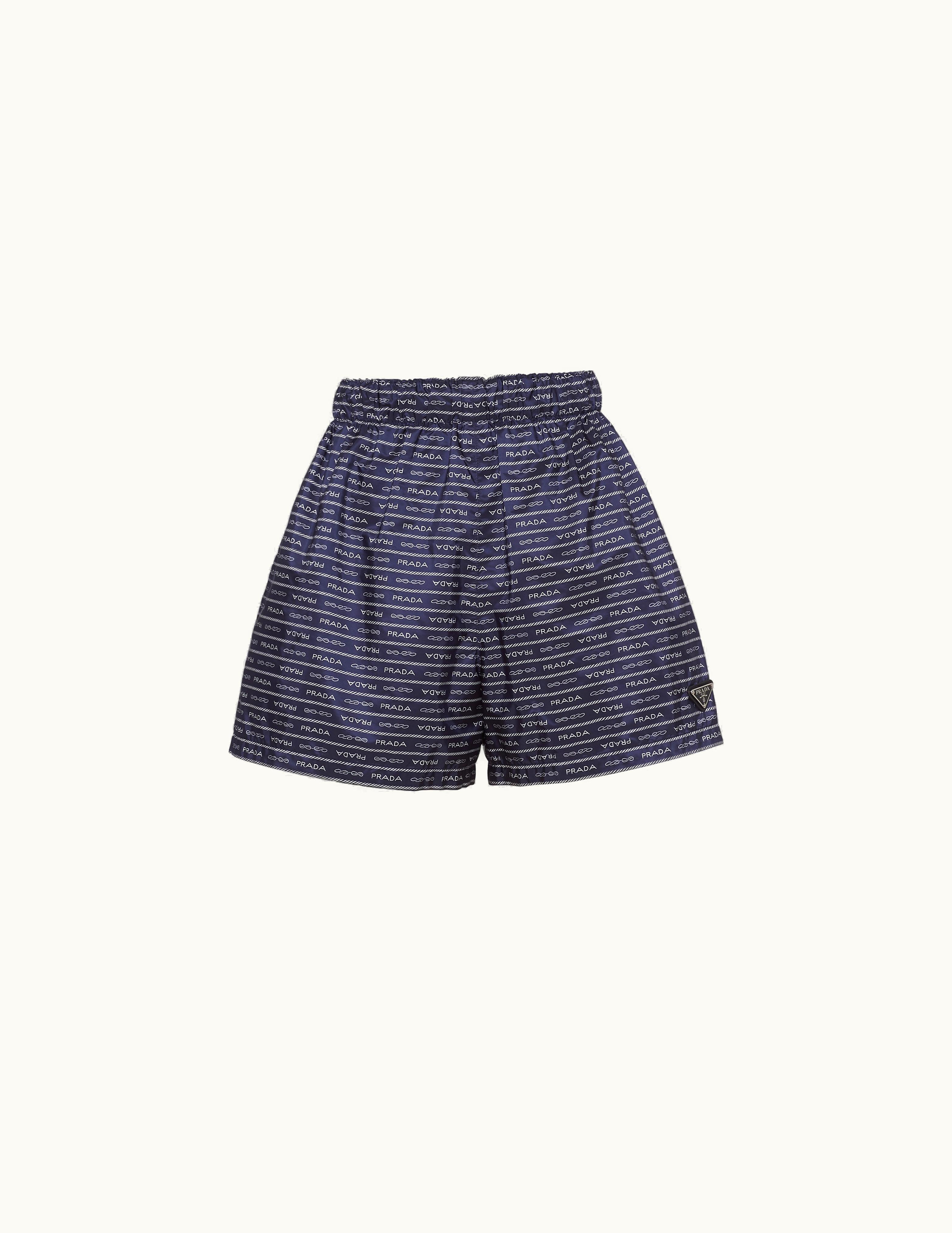 Prada Prada Blue / White Re-nylon Shorts