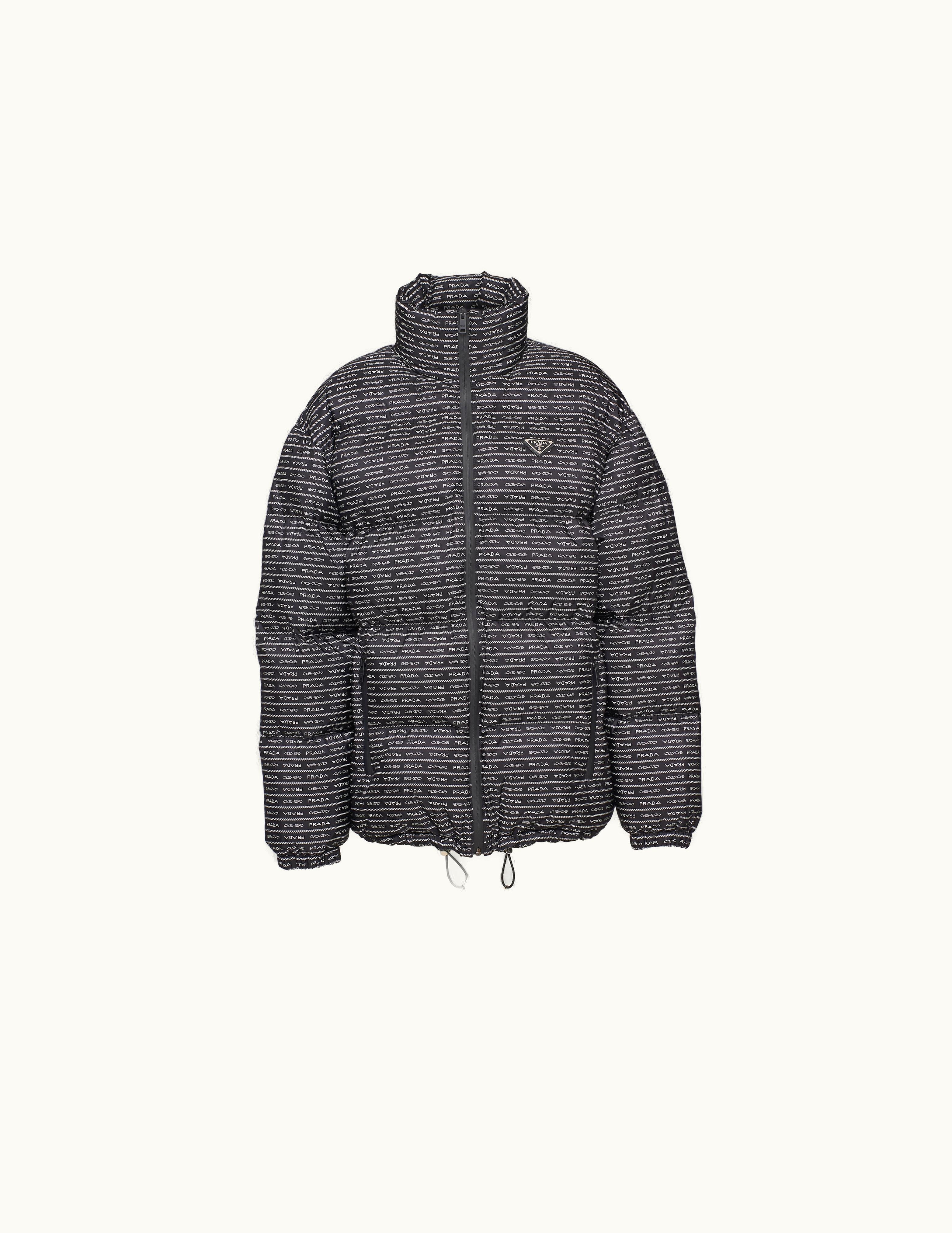 Prada Prada Re-nylon Goose Down Jacket Black