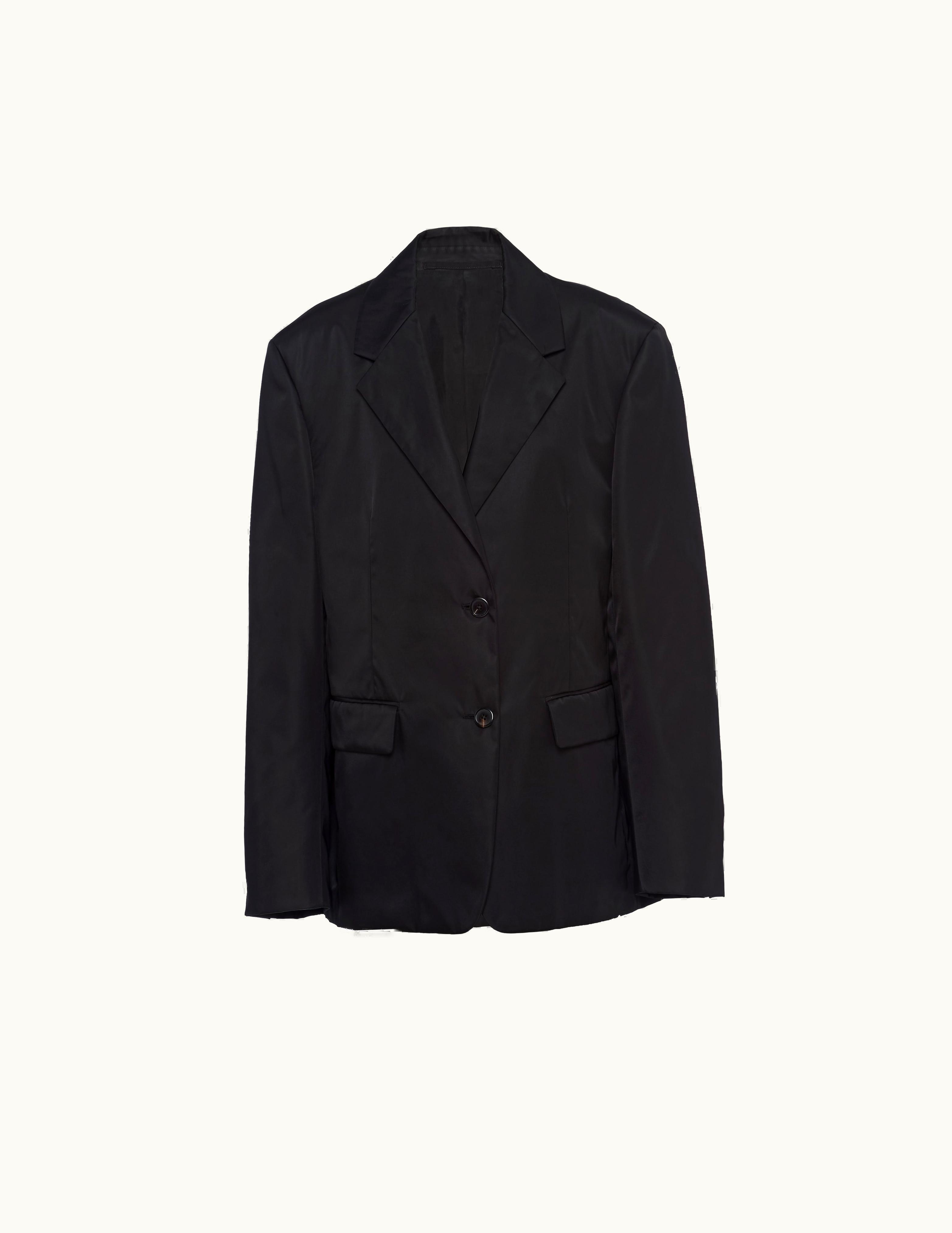 Prada Prada Black Single-breasted Re-nylon Jacket