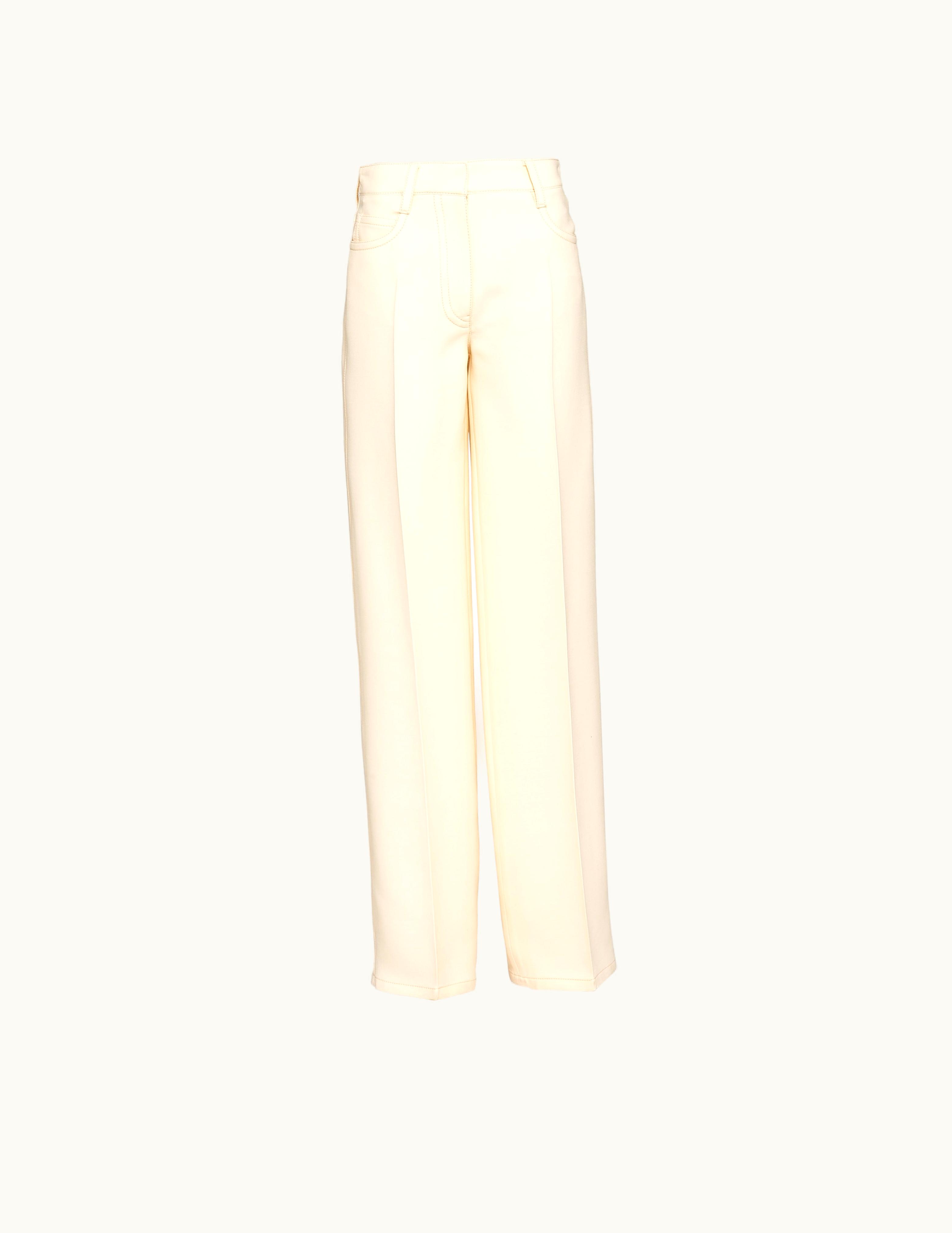 Prada Prada Natural Tricotine Pants