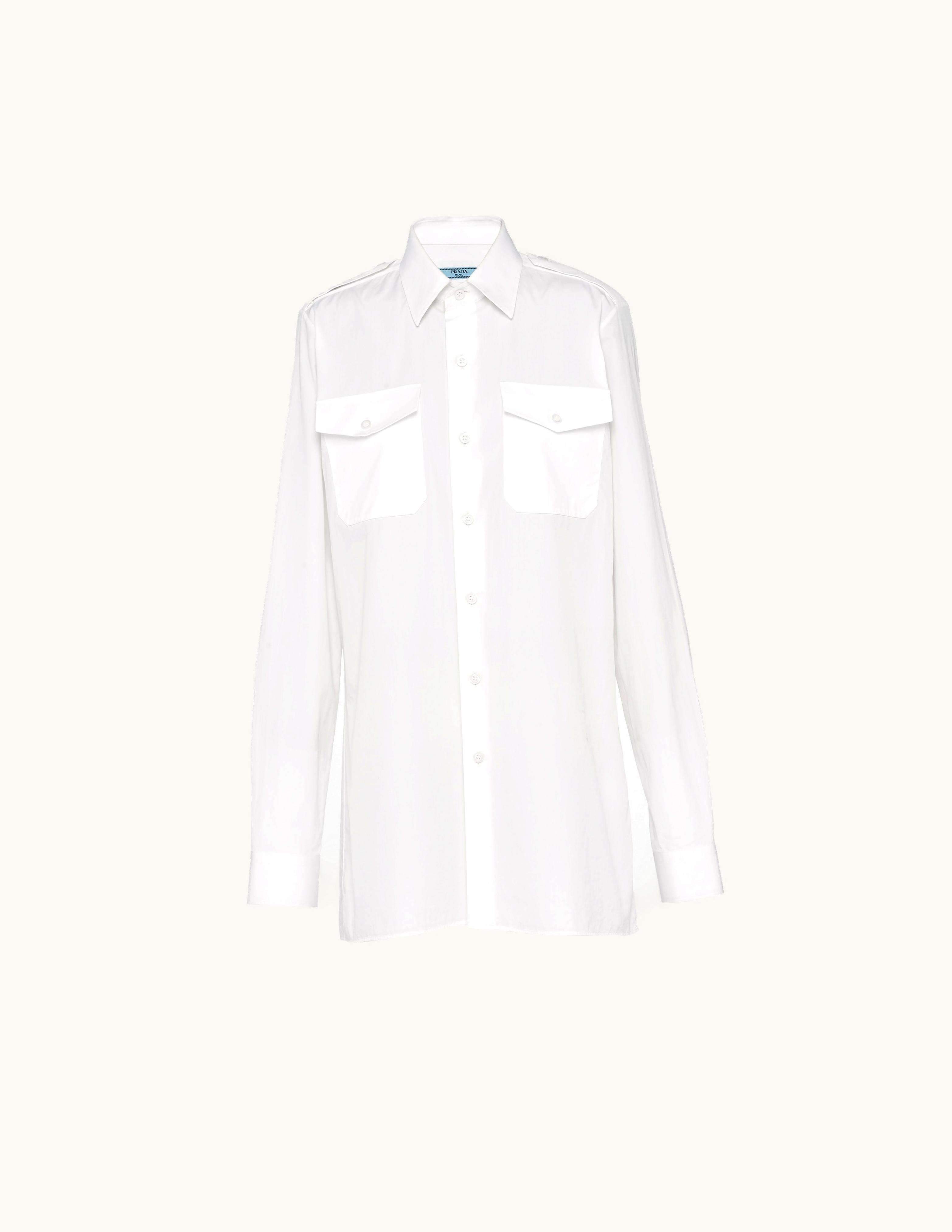 Prada Prada White Poplin Shirt P478G_126L_F0009_S_232