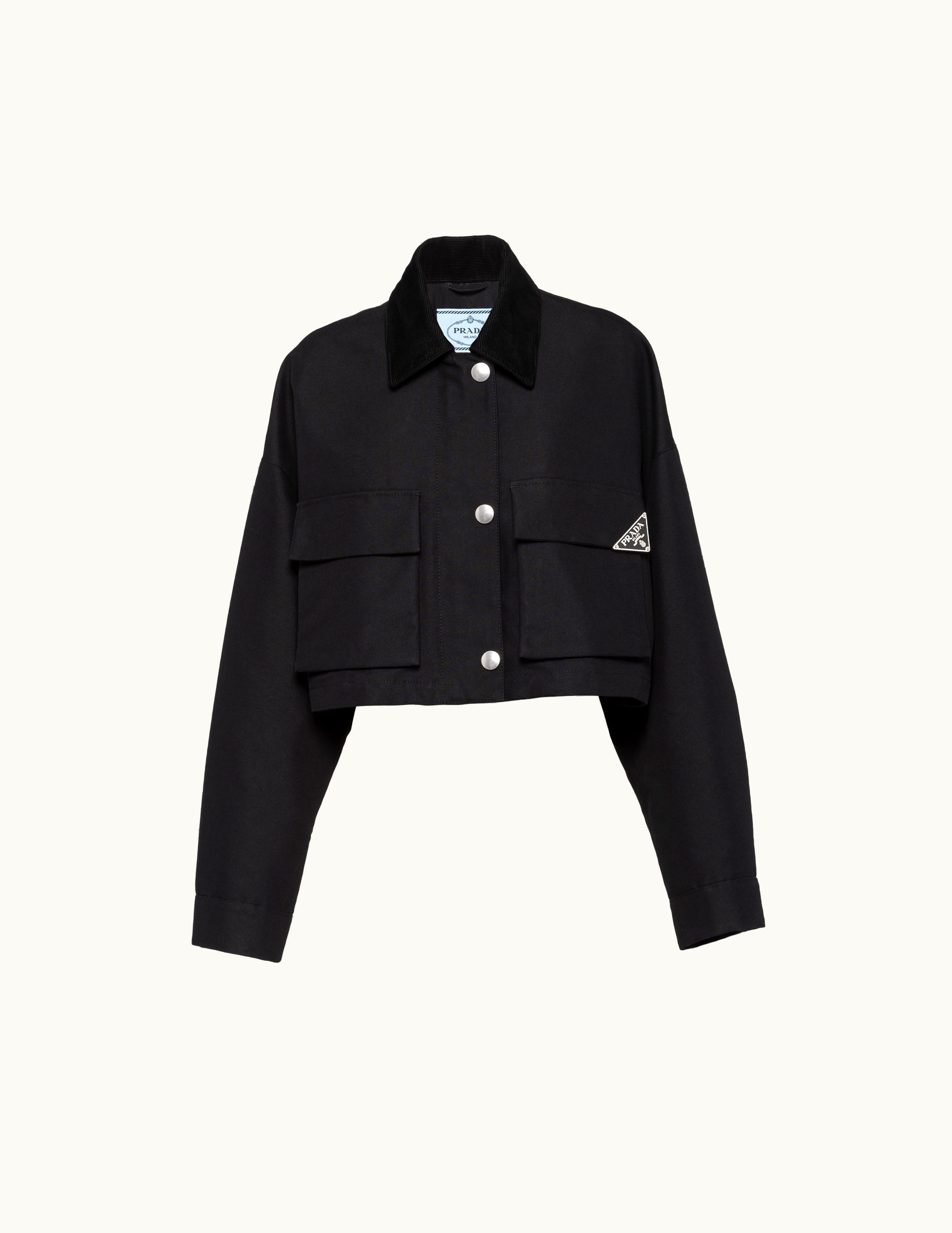 Prada Prada Black Technical Canvas Blouson Jacket