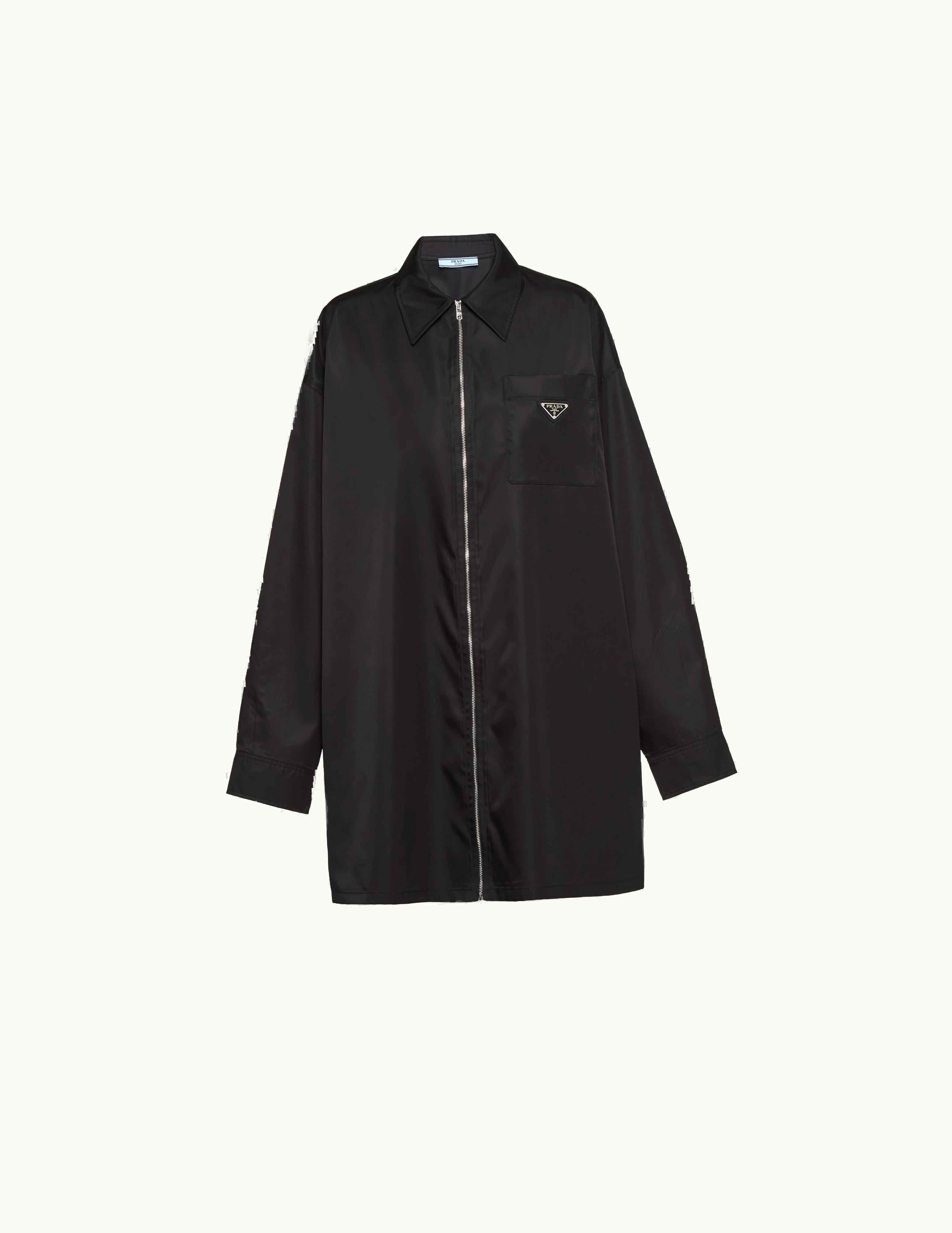 Prada Prada Black Re-nylon Gabardine Shirt