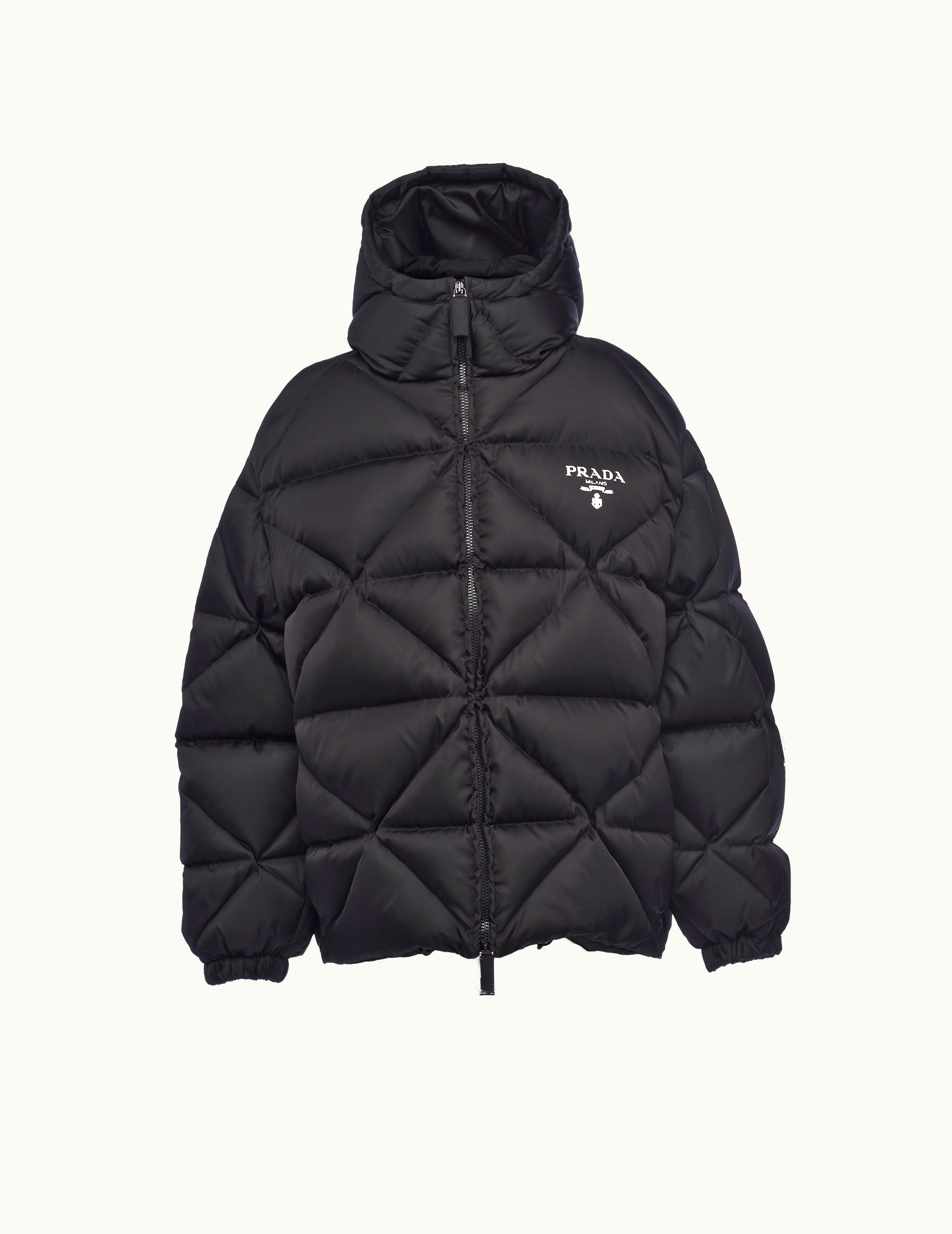 Prada Prada Black Oversized Re-nylon Gabardine Down Jacket