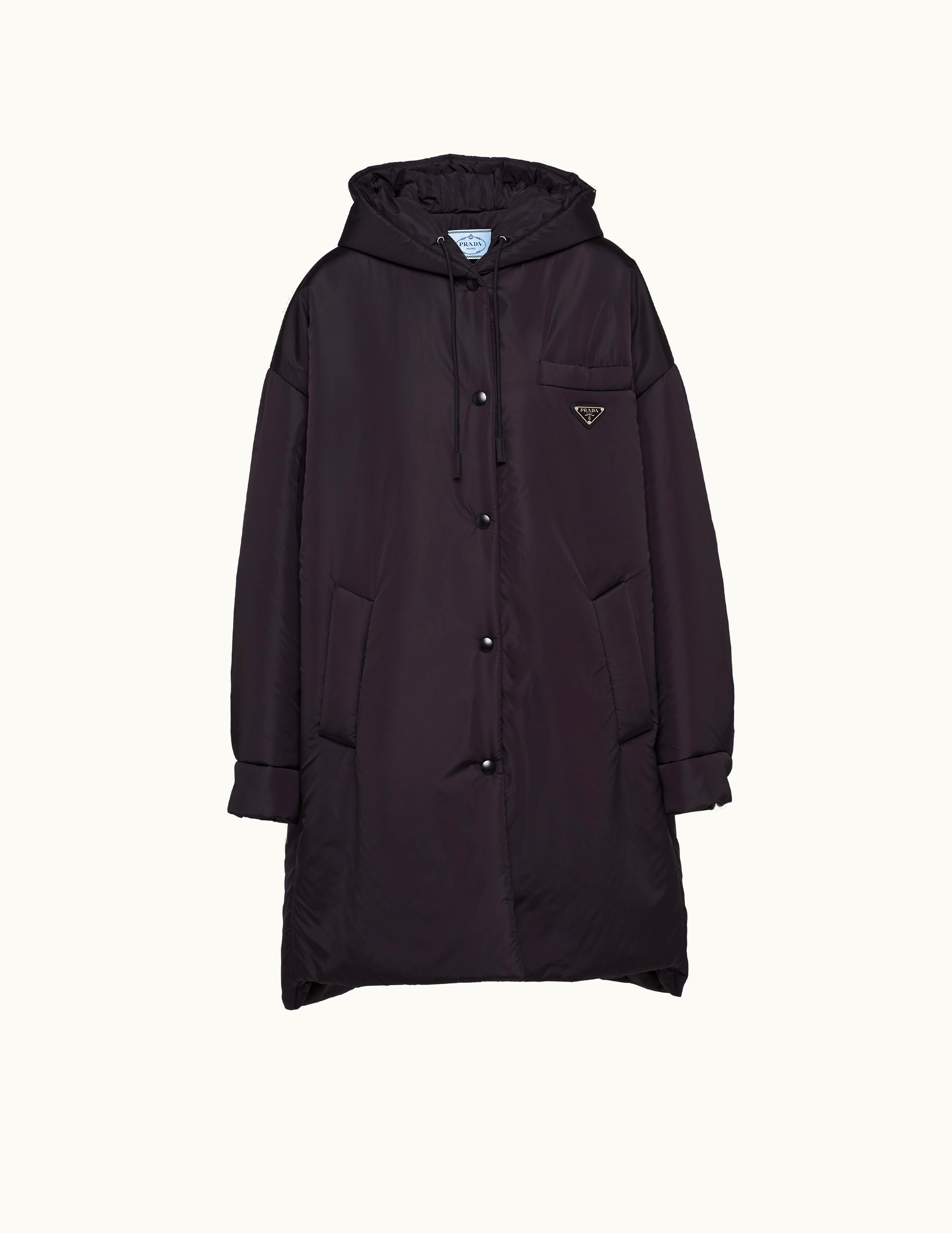 Prada Prada Black Oversized Light Re-nylon Raincoat