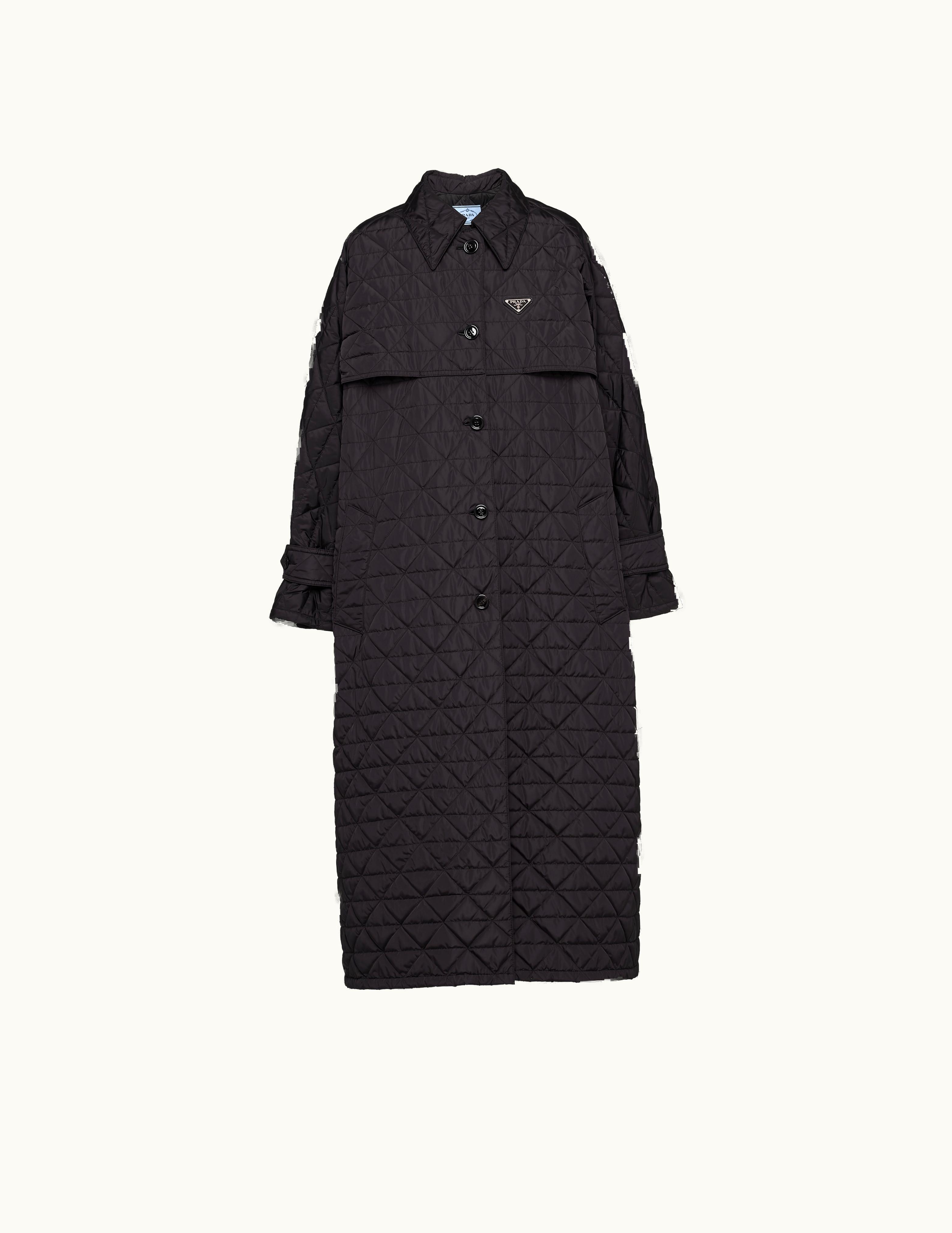 Prada Prada Black Light Re-nylon Trench Coat