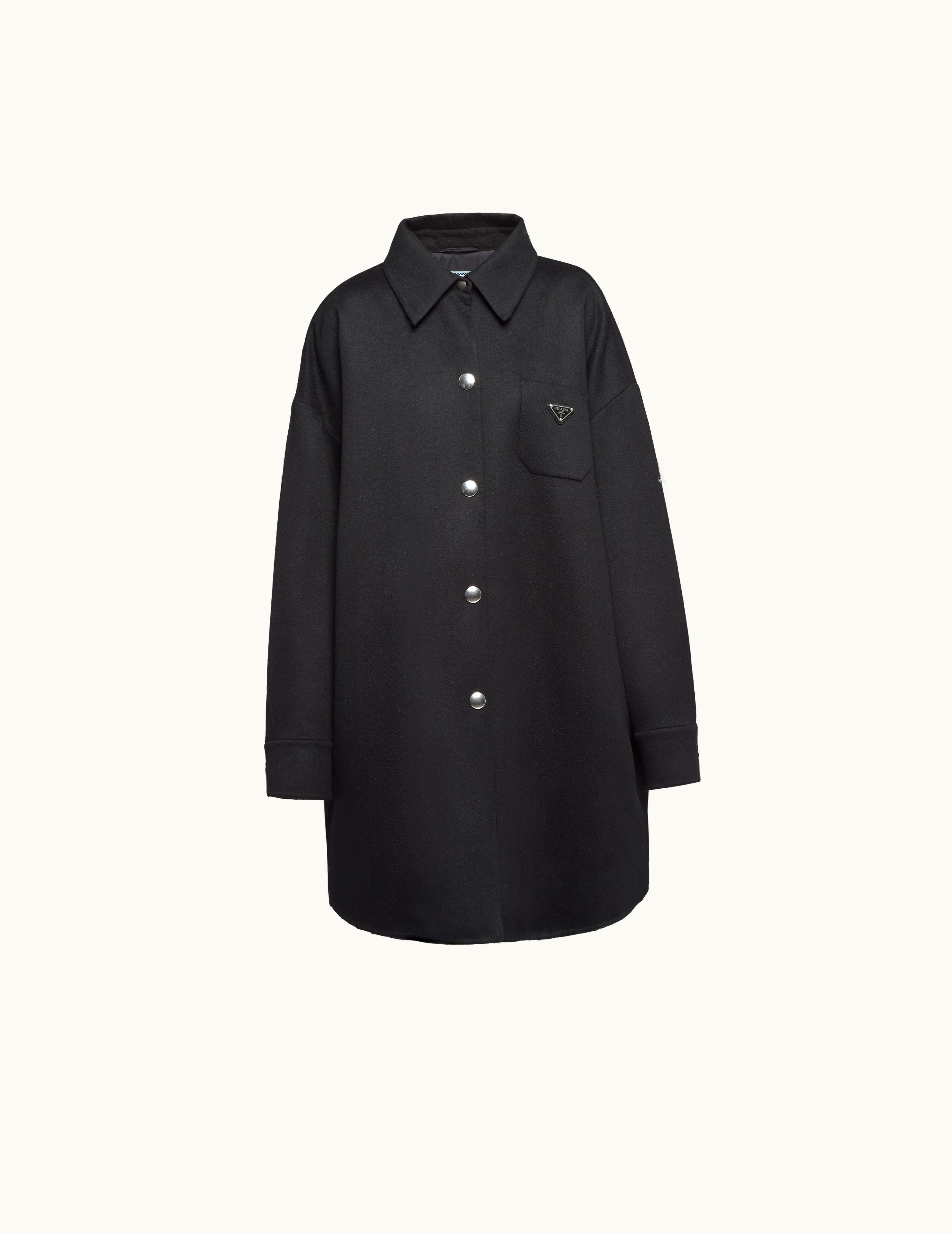 Prada Black Cashgora Coat