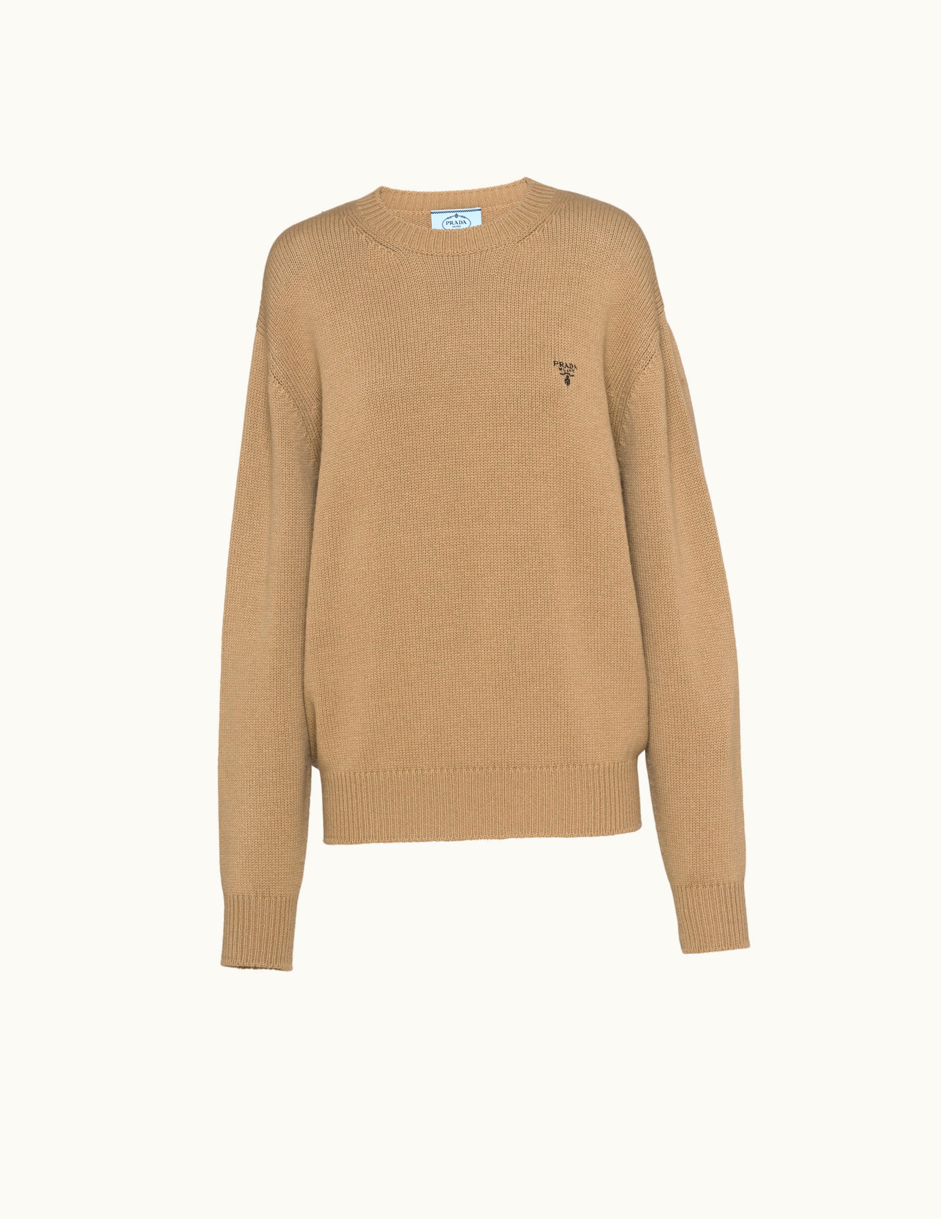 Prada Prada Camel Brown Cashmere Crew-neck Sweater P24R1A_102N_F0040_S_221