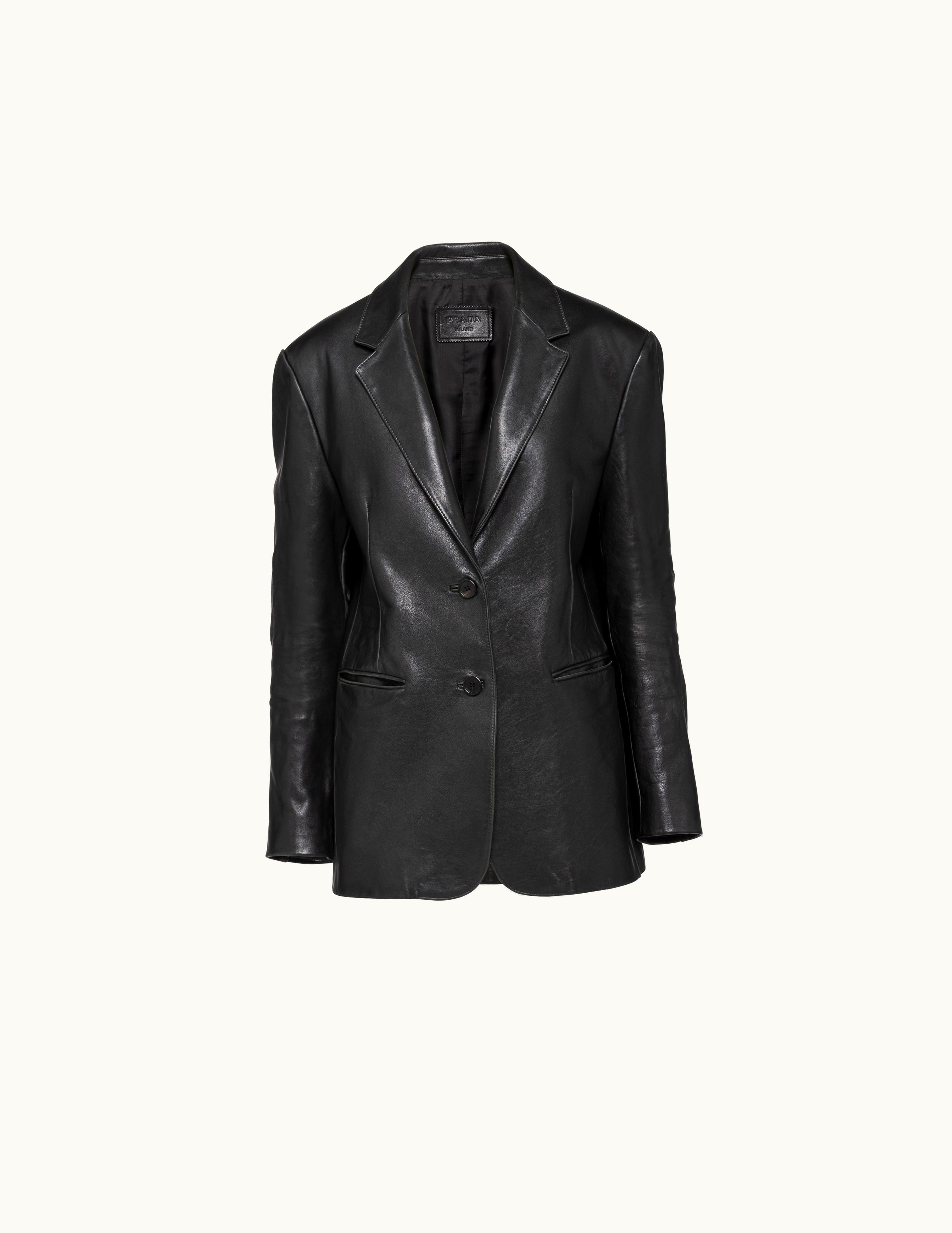 Prada Prada Classic Black Leather Jacket