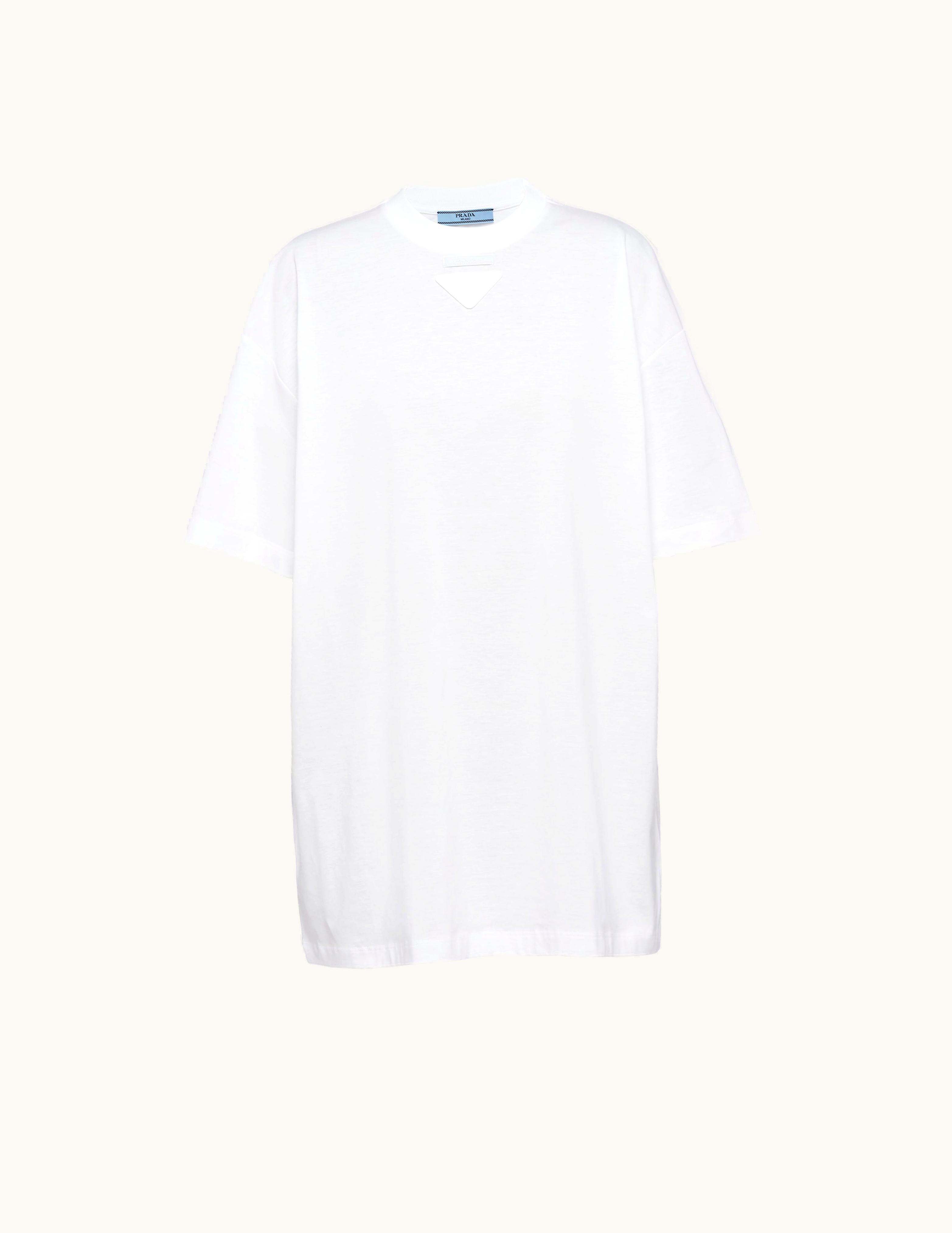 Prada Prada White Jersey T-shirt 3558A_11CD_F0009_S_211