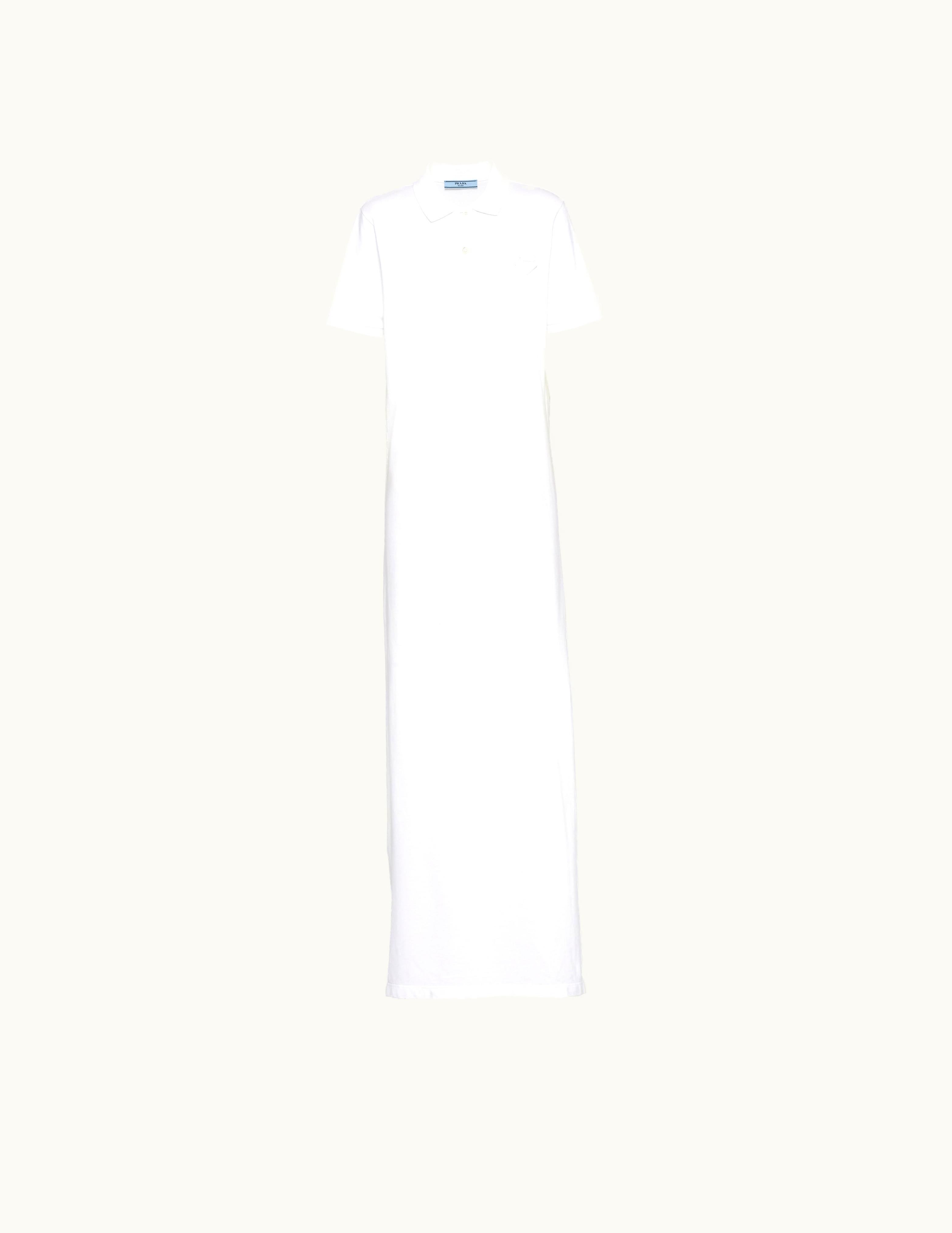 Prada Prada White Piqué Midi-dress