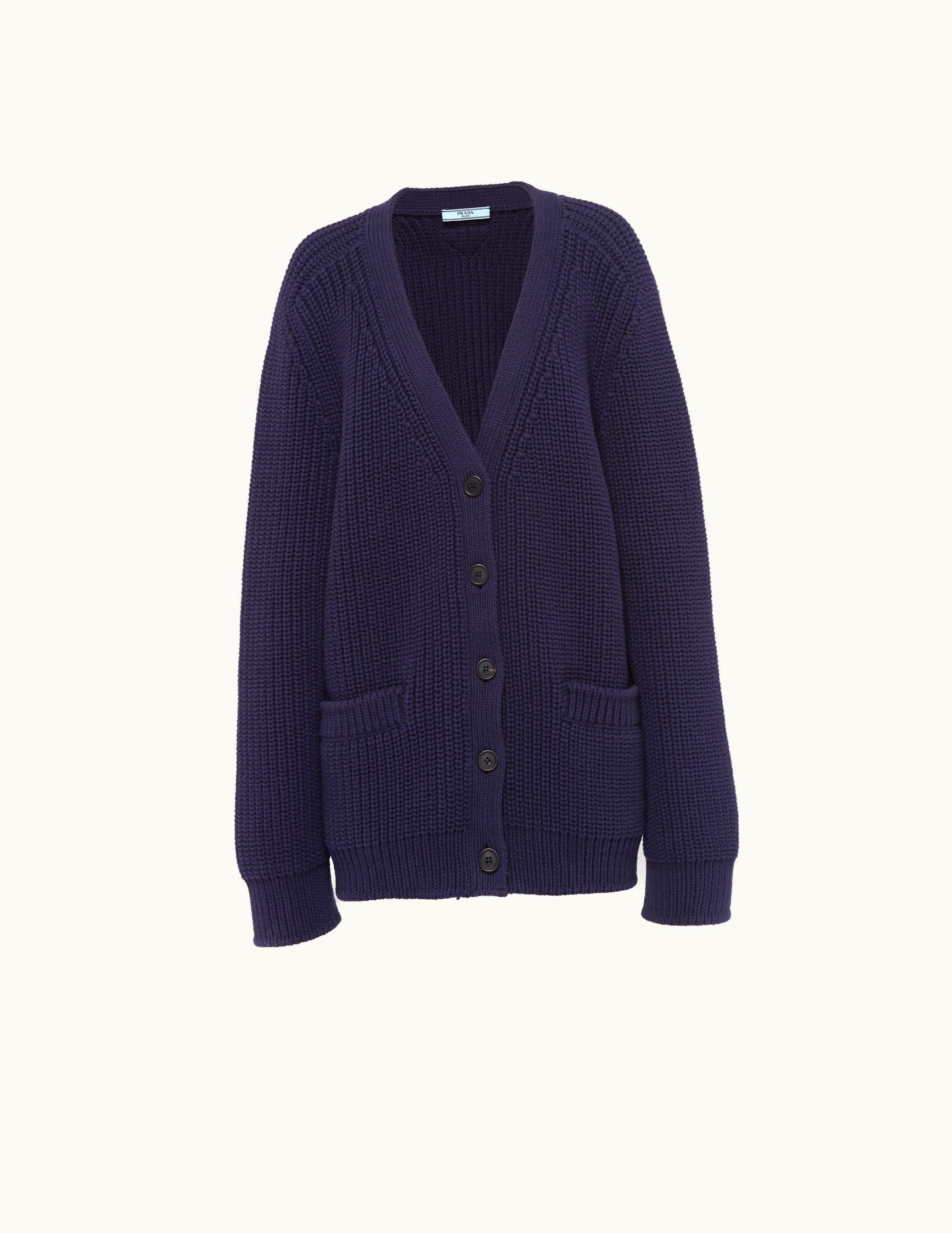 Prada Prada Navy Cotton Cardigan