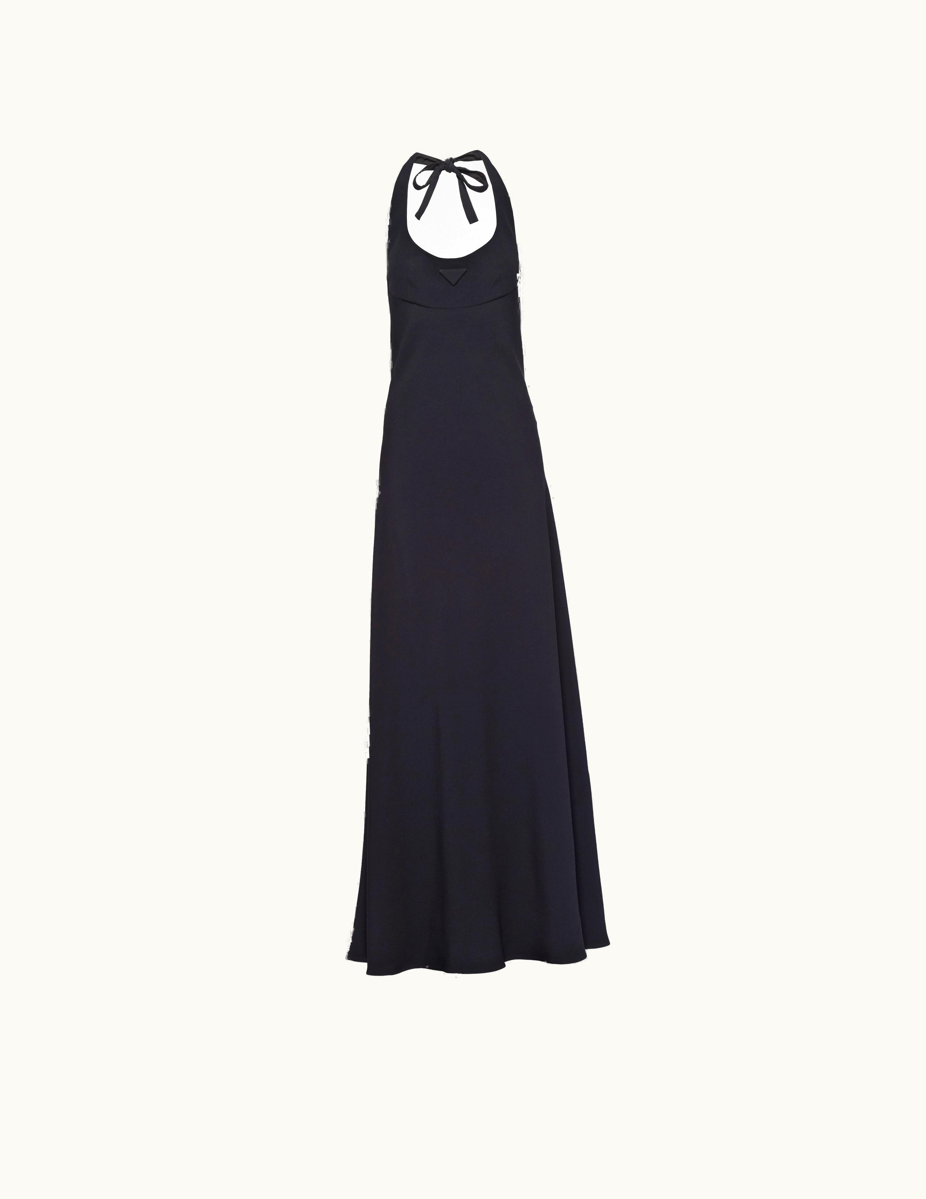 Prada Prada Black Long Sablé Dress