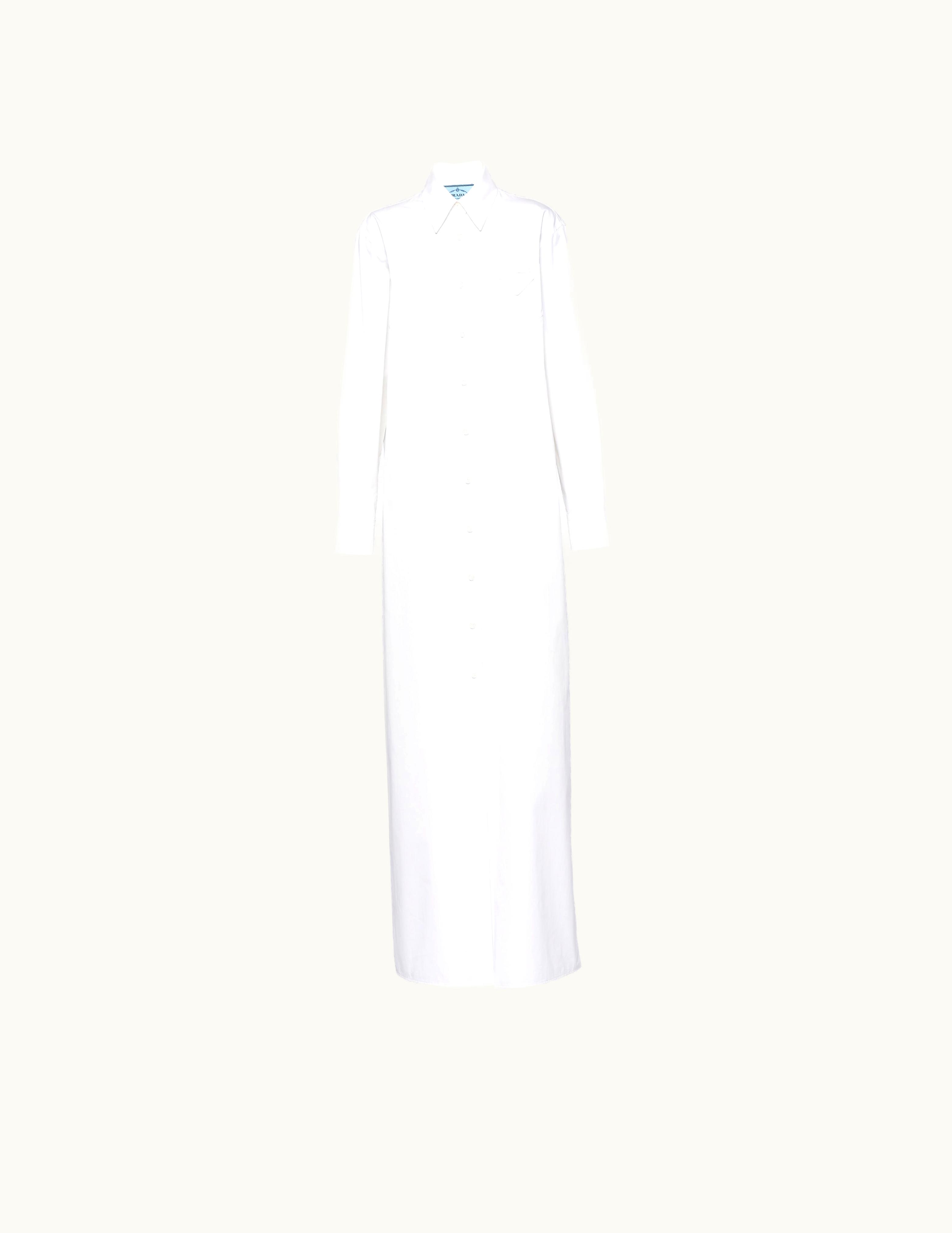 Prada Prada White Poplin Chemisier Dress