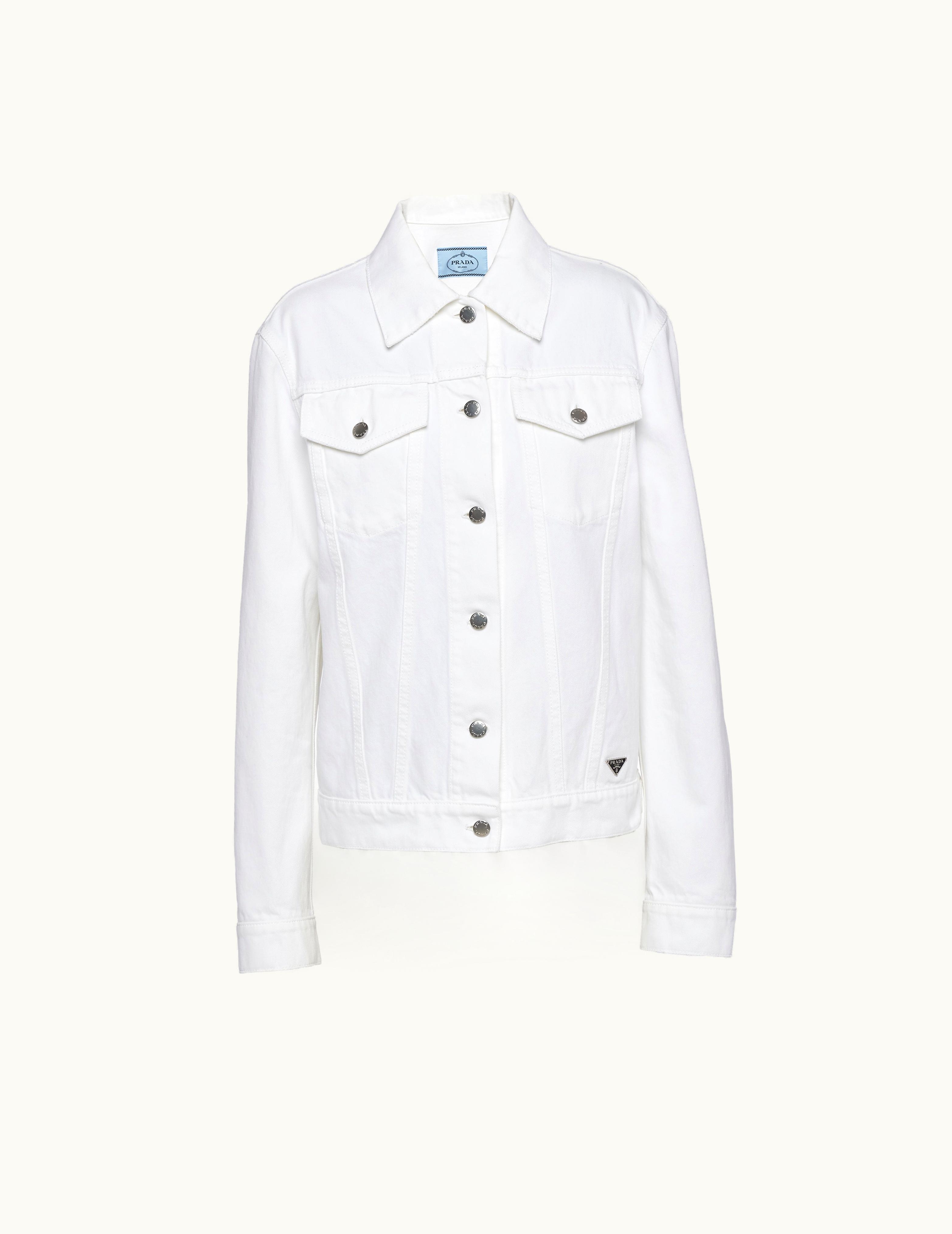 Prada Prada Milano White Washed Denim Shirt