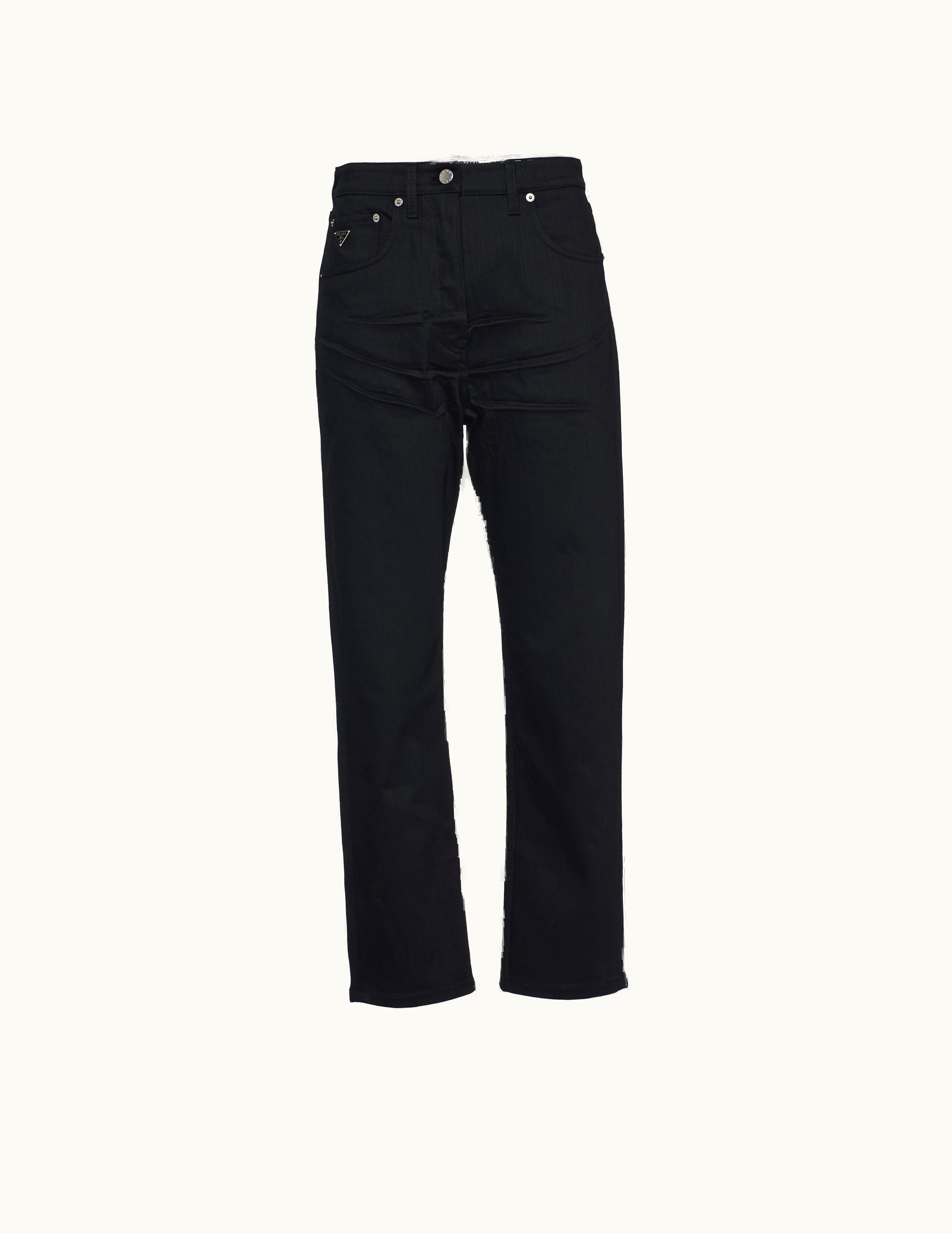 Prada Prada Black Stretch Denim Five-pocket Jeans