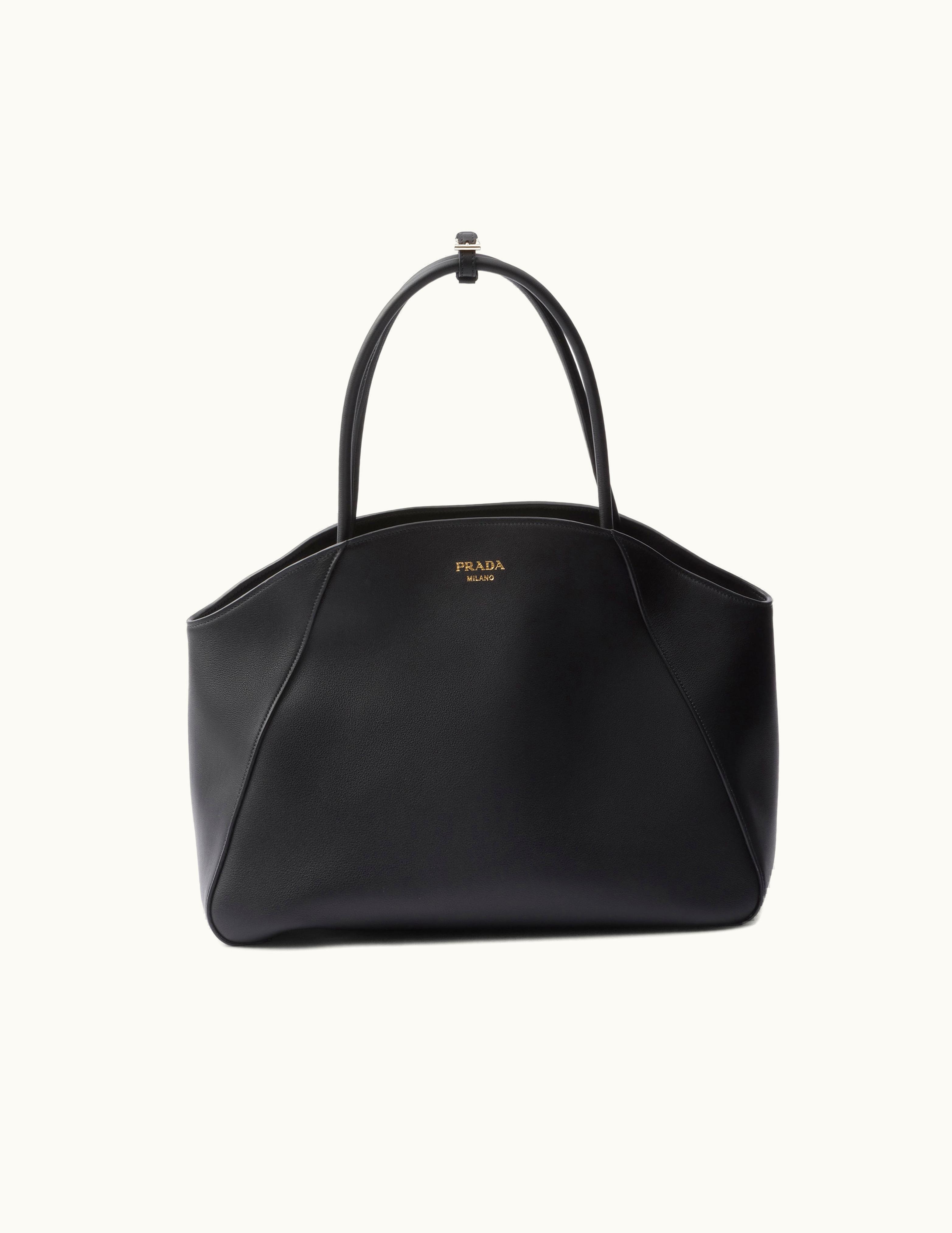 Prada Prada Luxe Black Large Leather Tote Bag