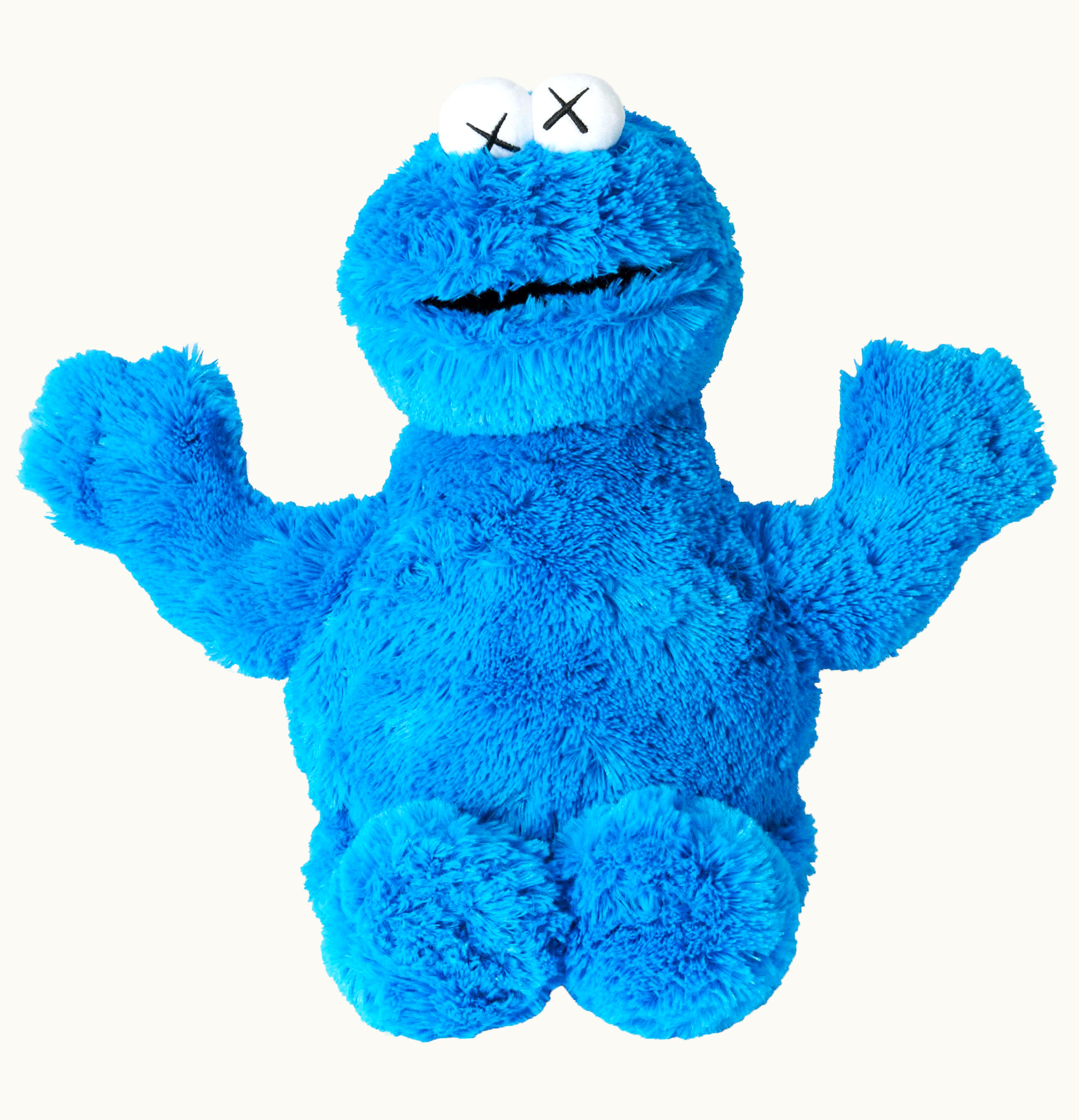 KAWS Kaws Sesame Street Uniqlo Cookie Monster Plush Toy Blue