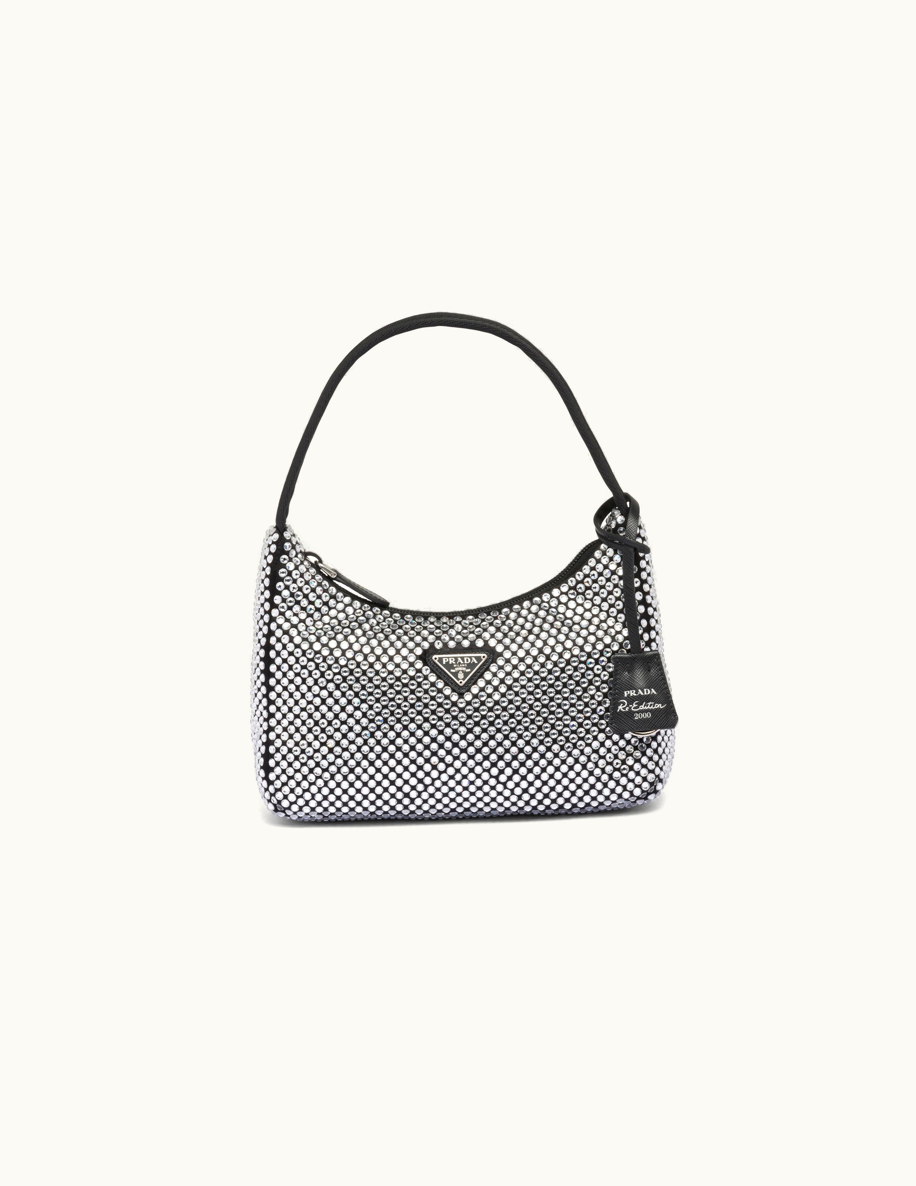 Prada Prada Crystal Satin Mini-bag With Crystals