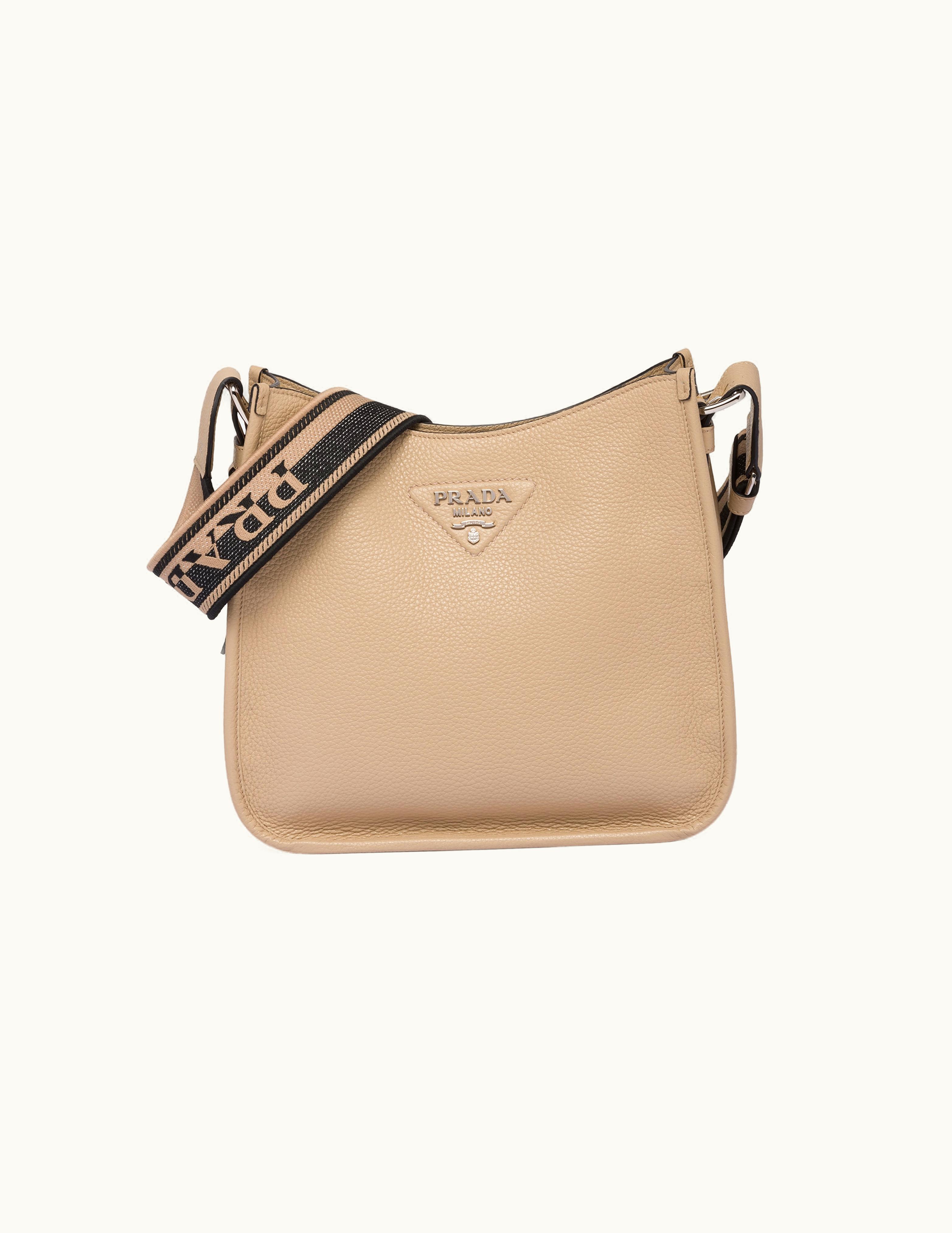 Prada Prada Sand Leather Hobo Bag