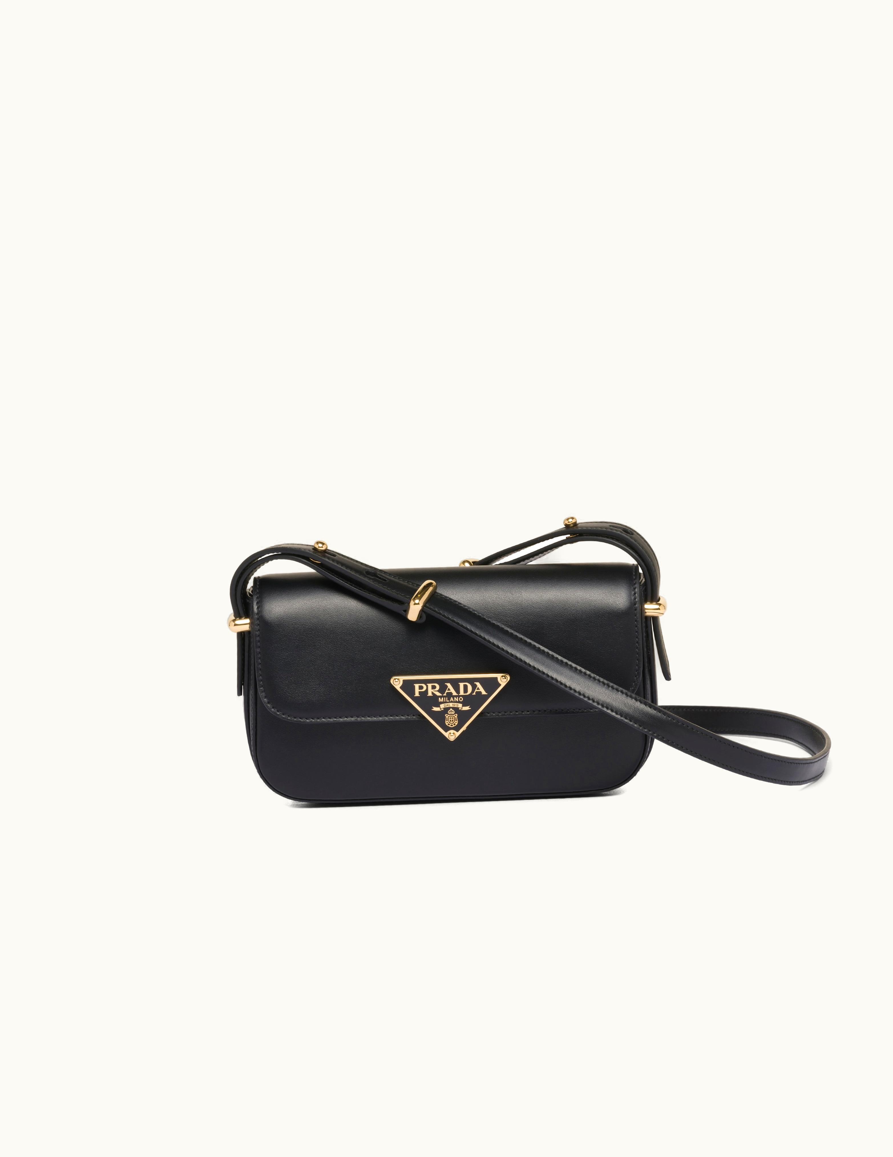Prada Prada Black Leather Shoulder Bag 1BD339_ASK_F0002_V_MTO