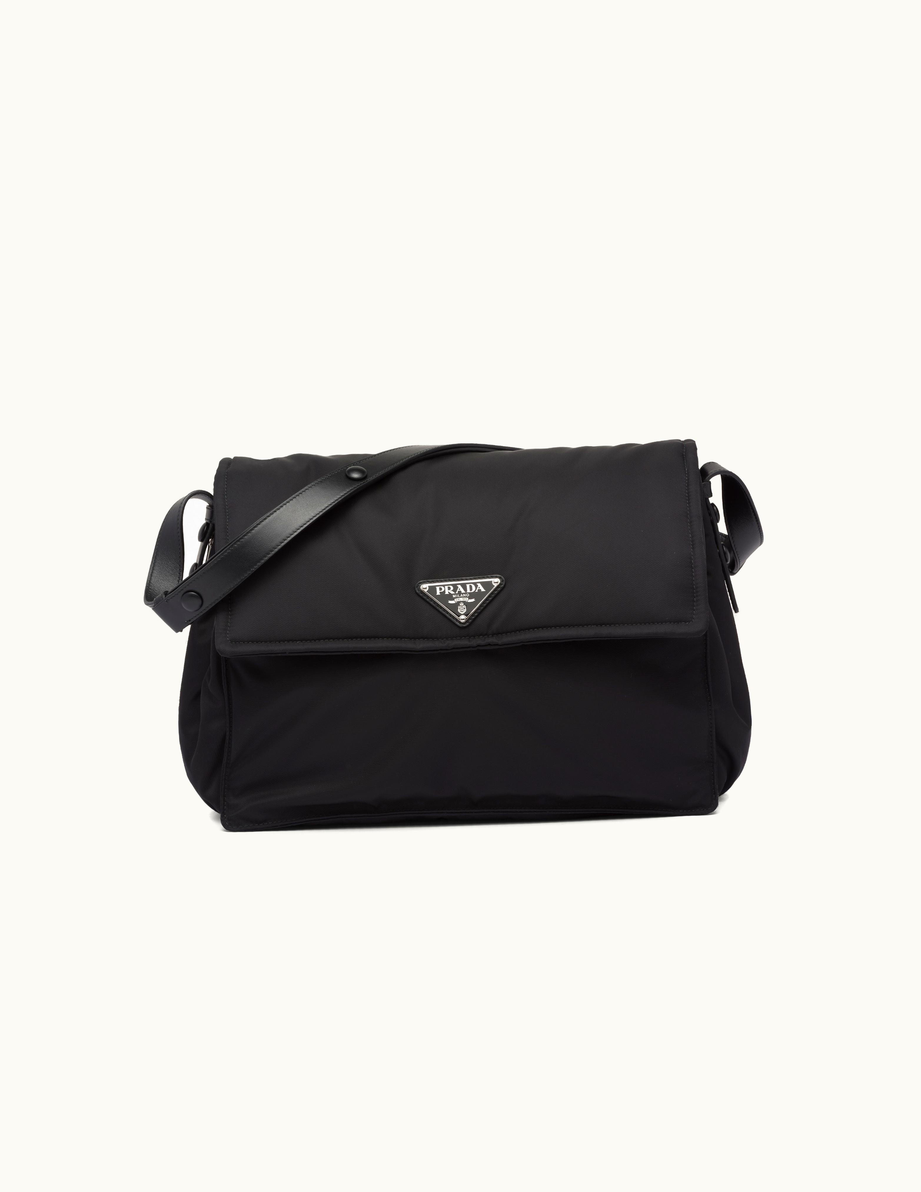 Prada Prada Black Re-nylon Large Padded Shoulder Bag