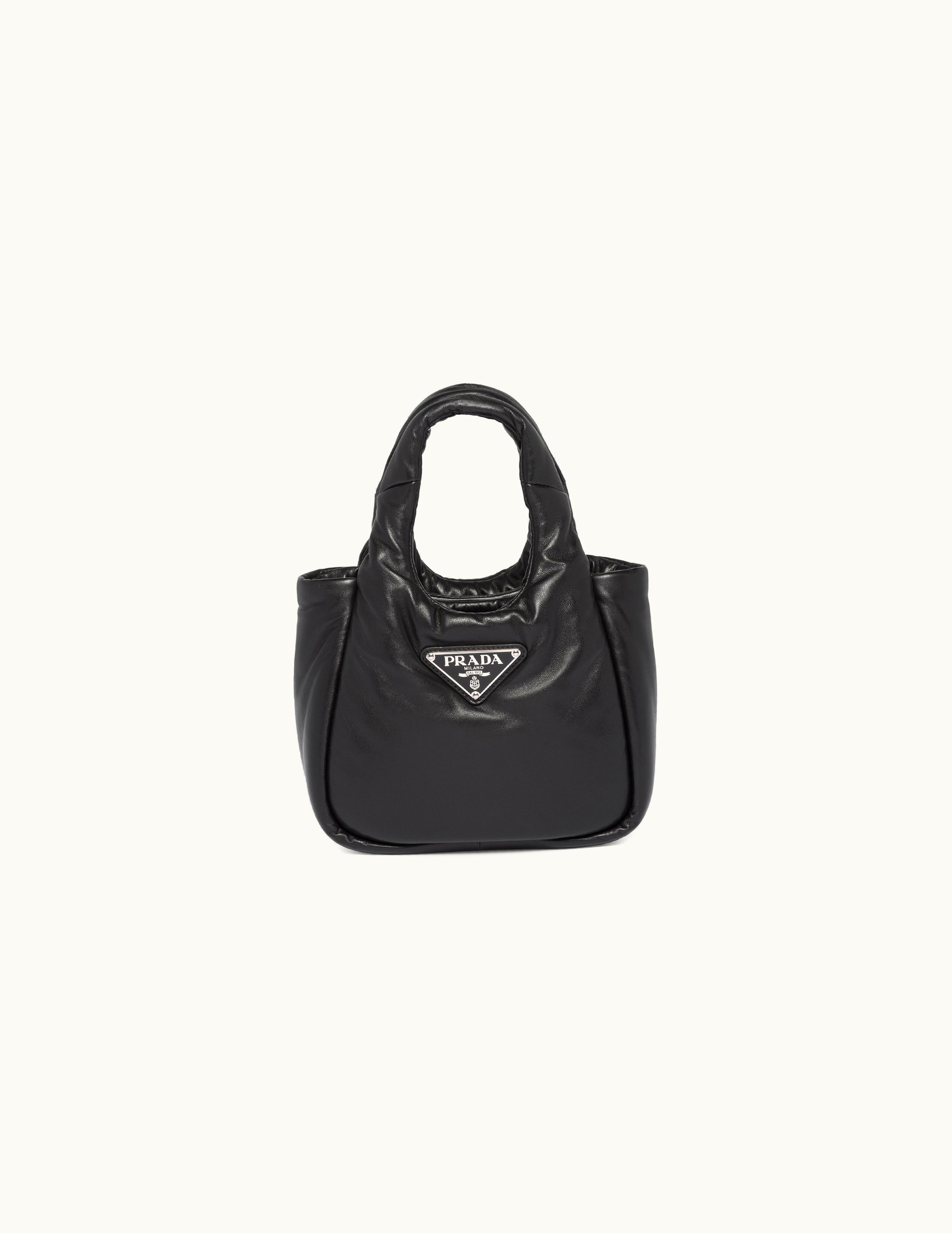 Prada Black Small Padded Prada Soft Nappa-leather Bag