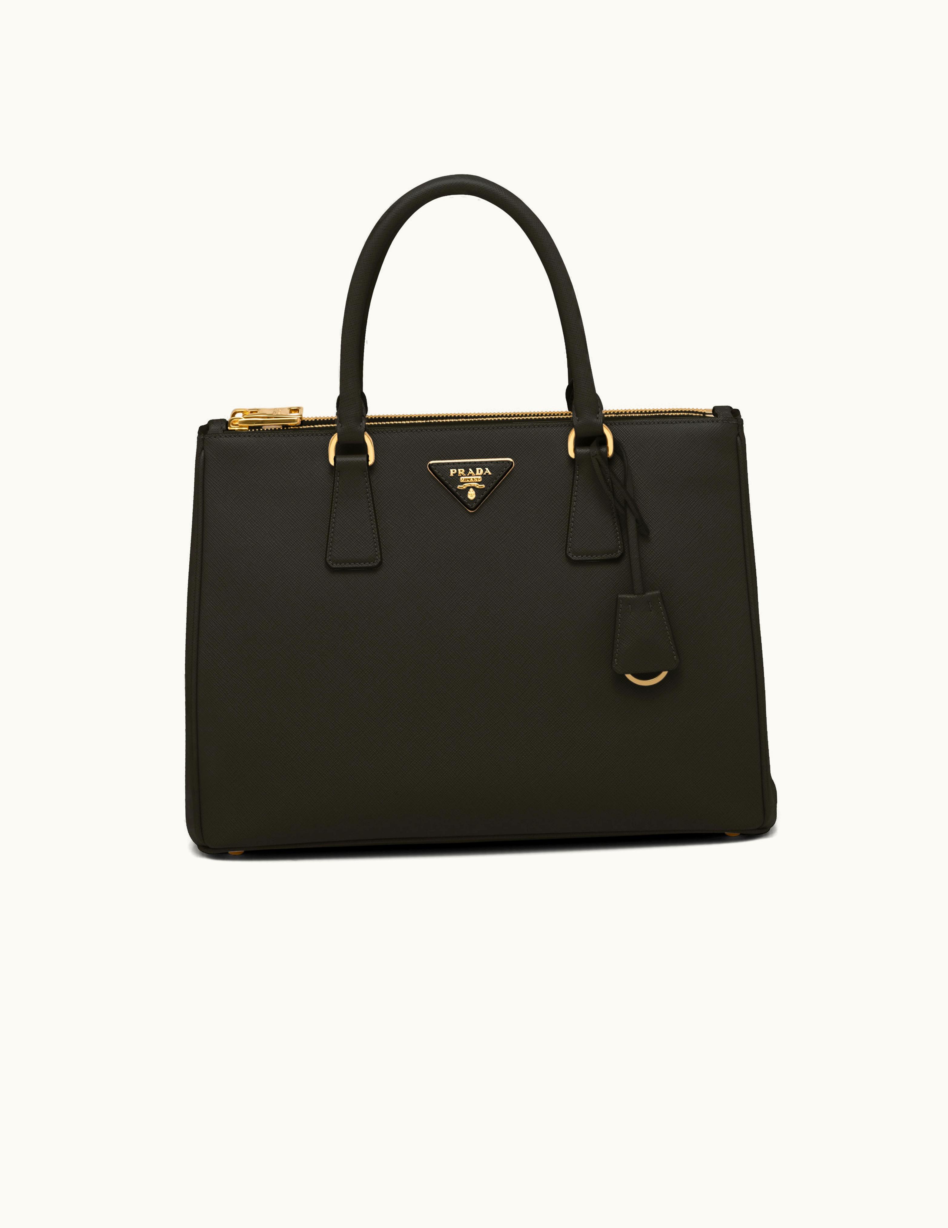 Prada Black Large Prada Galleria Saffiano Leather Bag