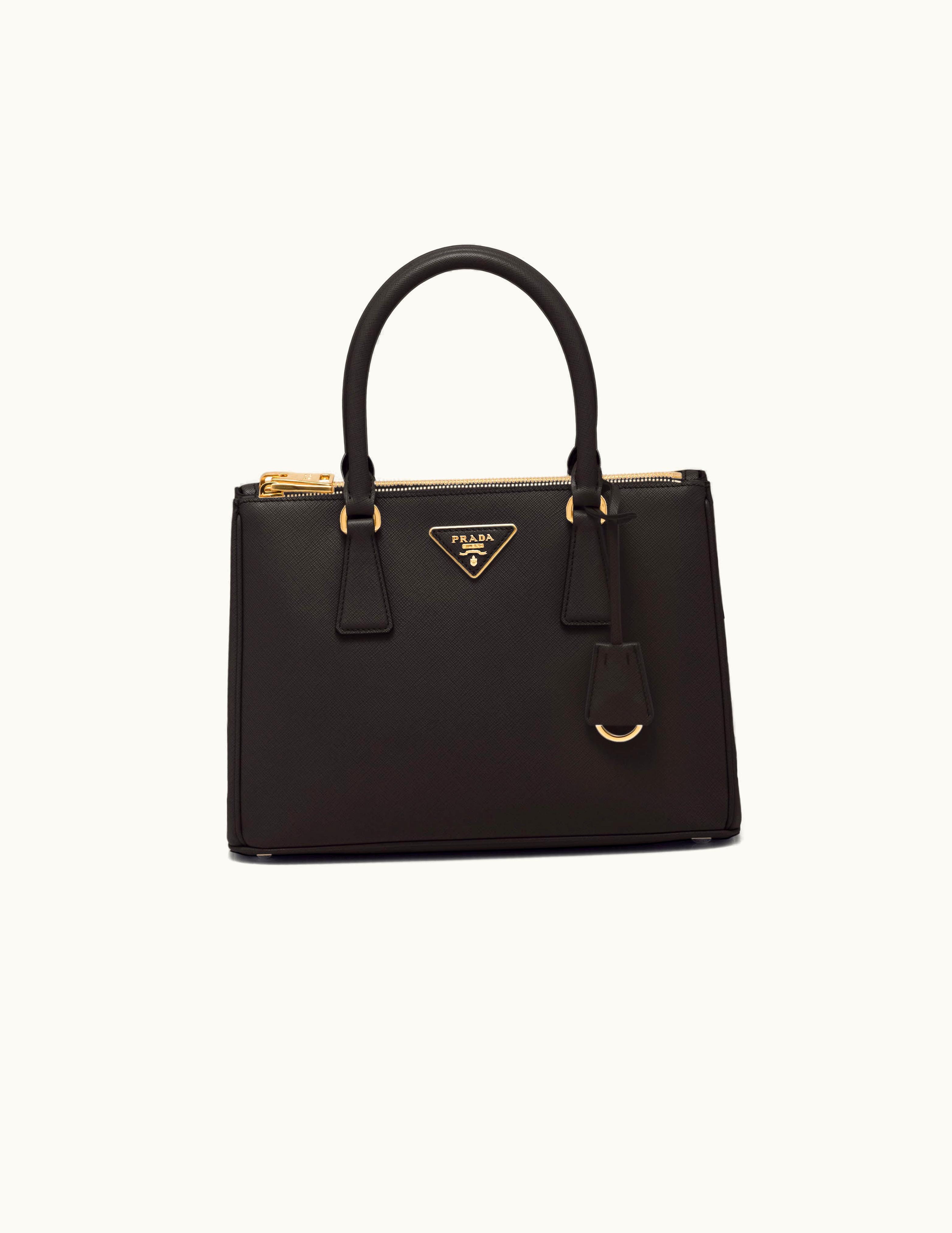 Prada Black Medium Prada Galleria Saffiano Leather Bag