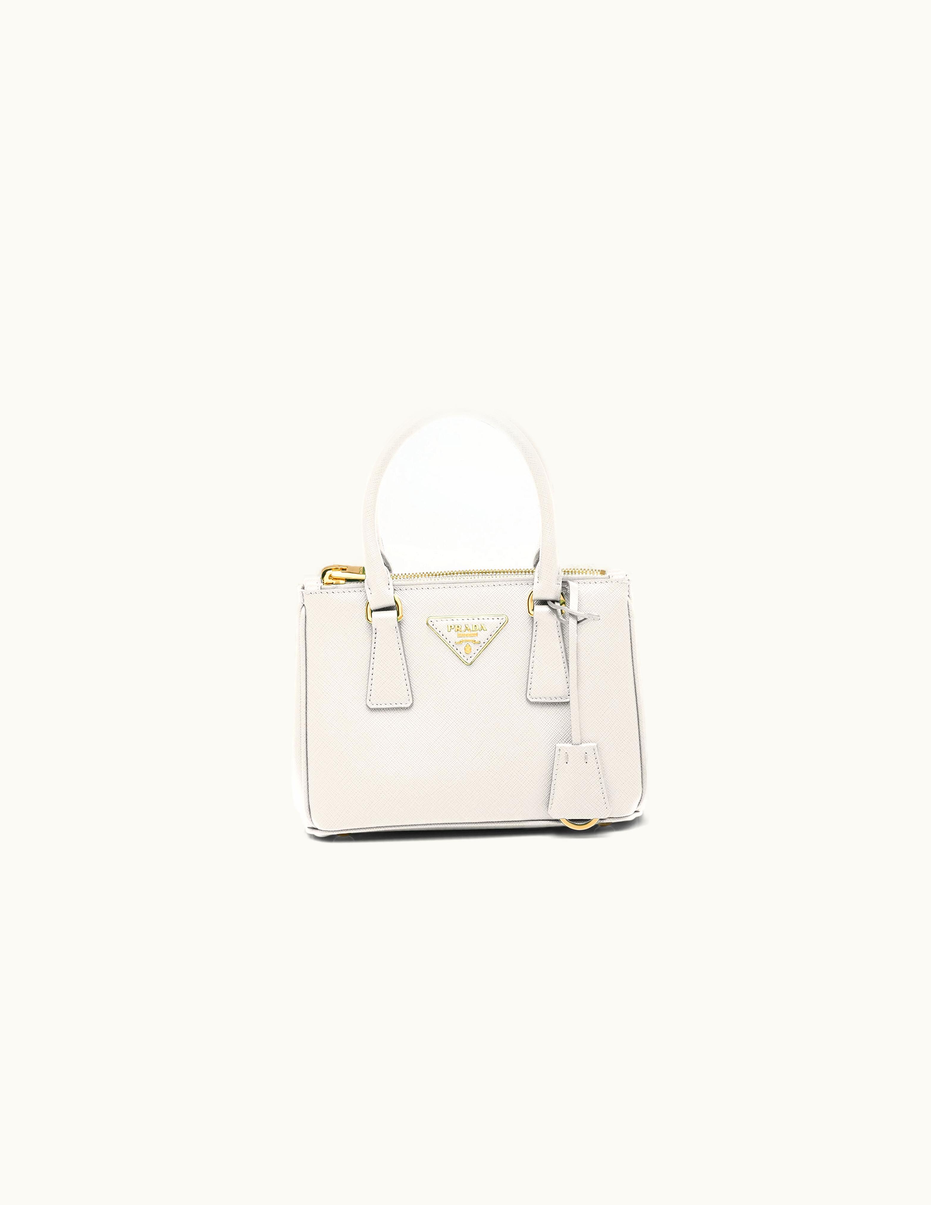 Prada White Prada Galleria Saffiano Leather Mini-bag