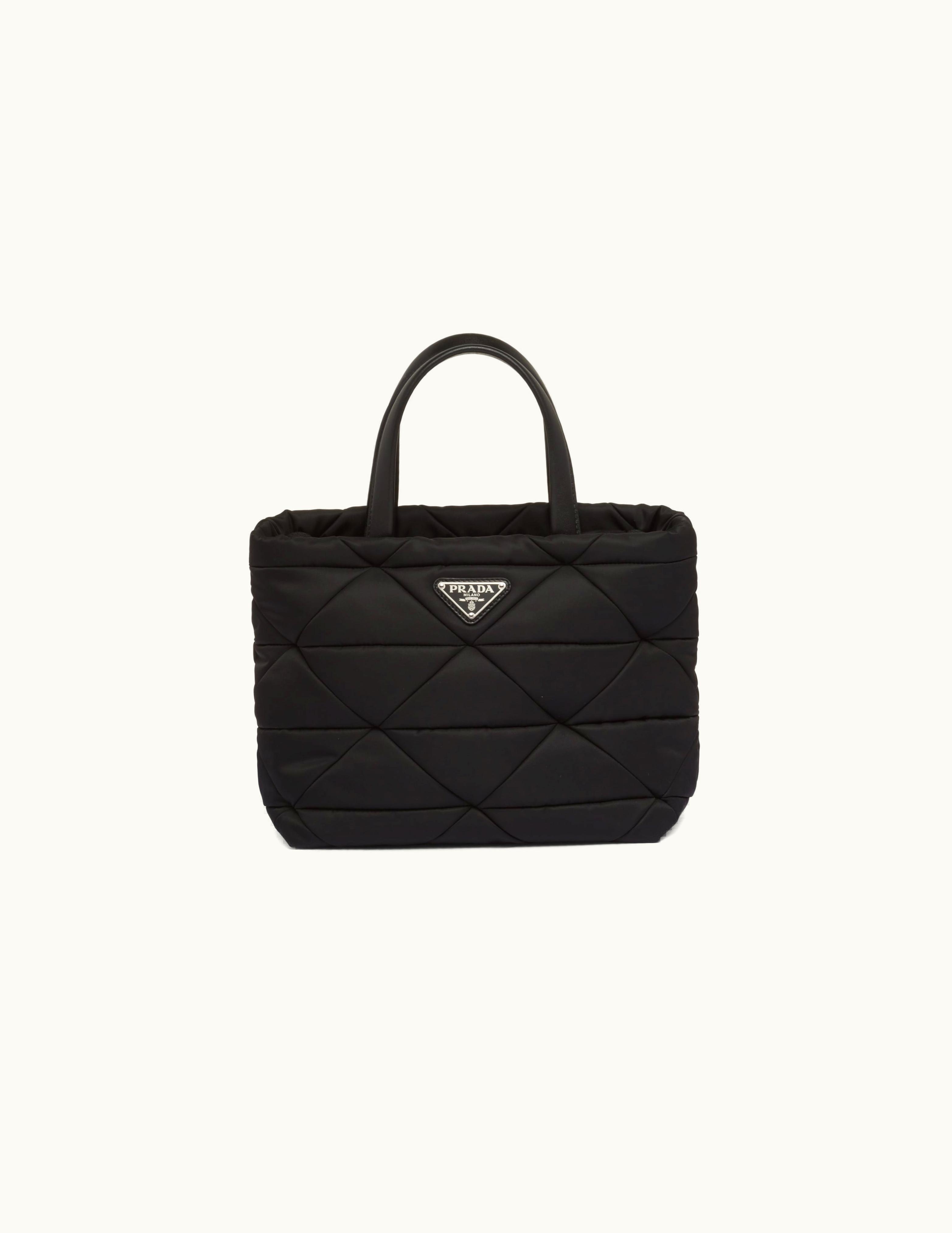 Prada Prada Black Padded Re-nylon Tote Bag