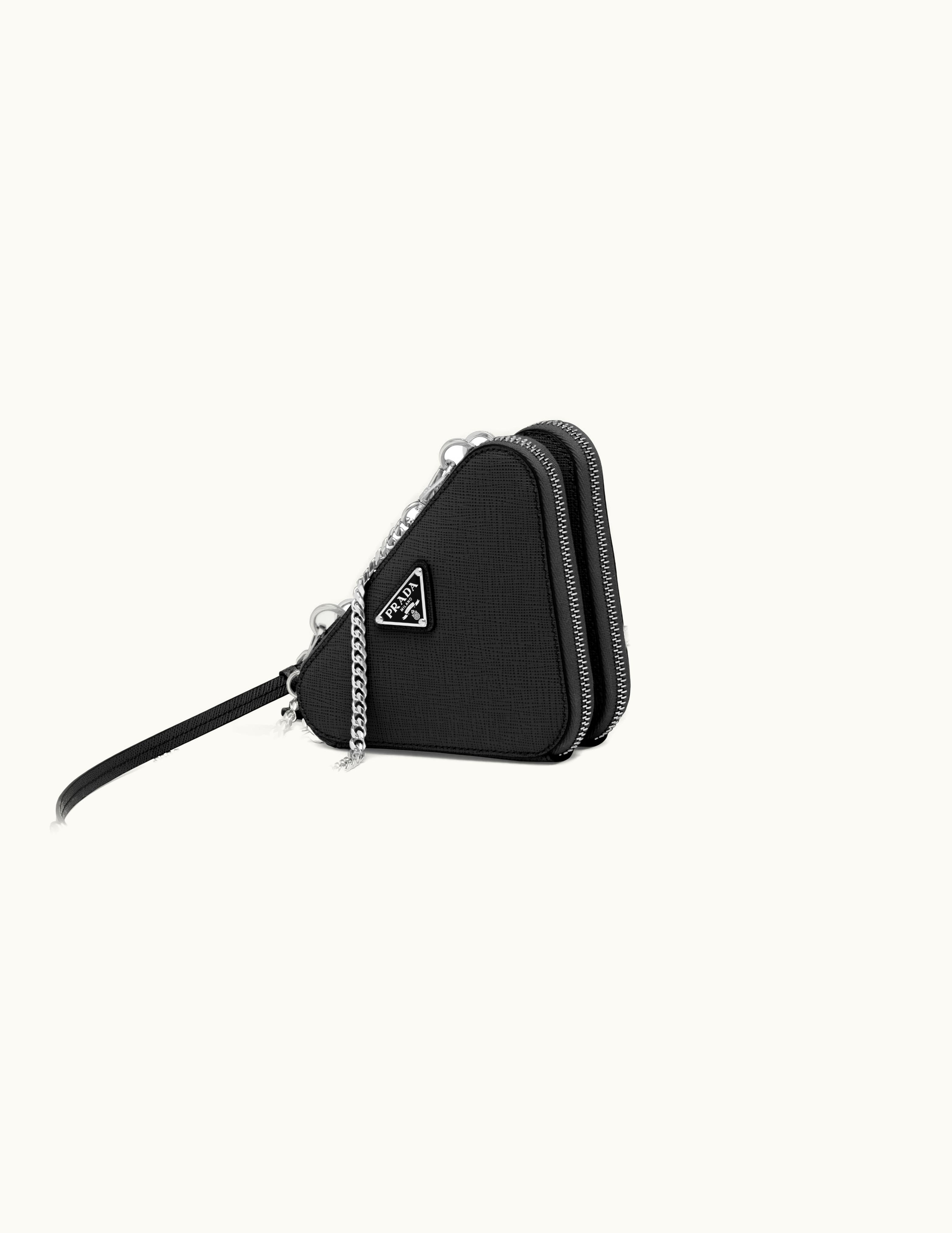 Prada Prada Black Saffiano Leather Mini Pouch