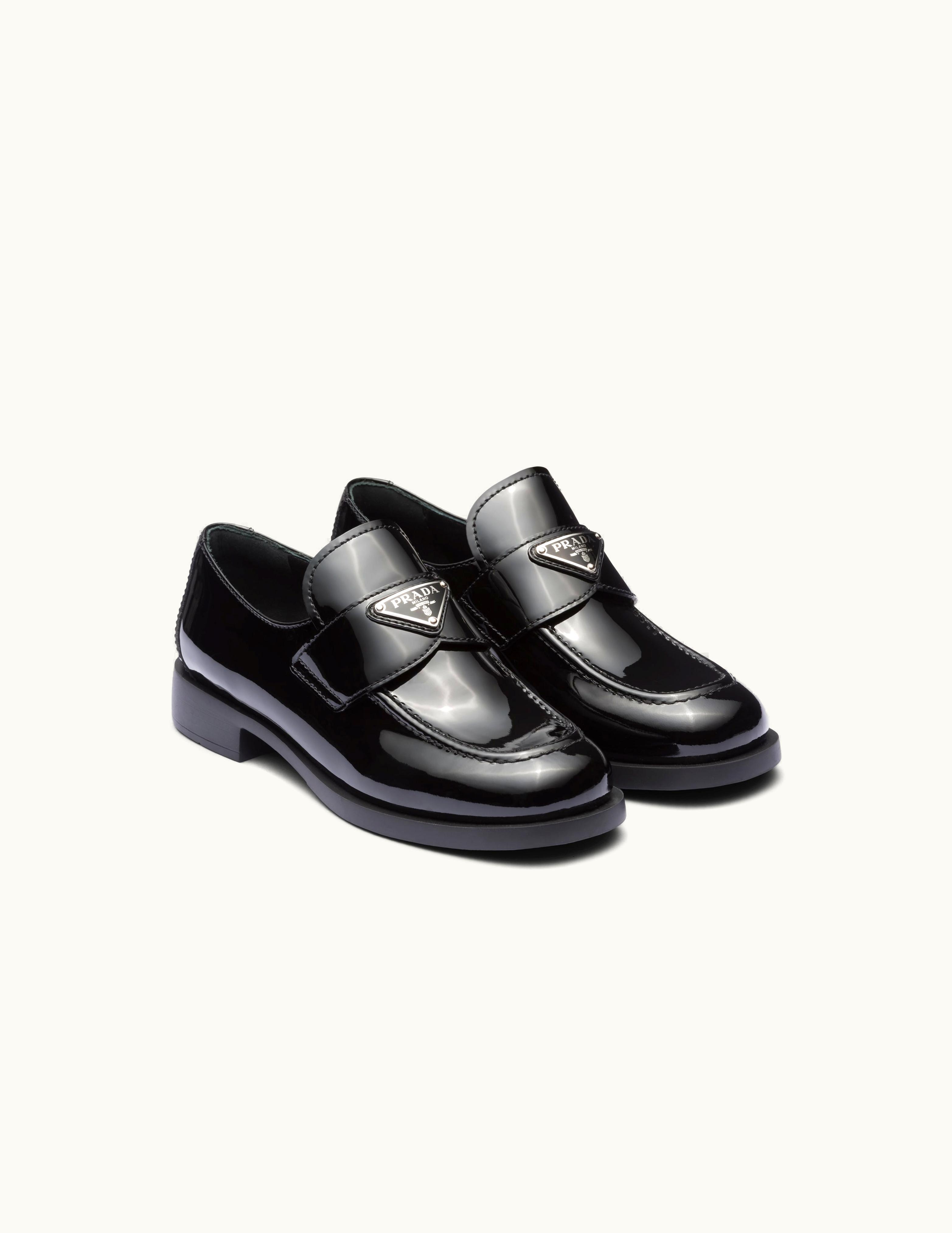 Prada Prada Black Patent-leather Loafers