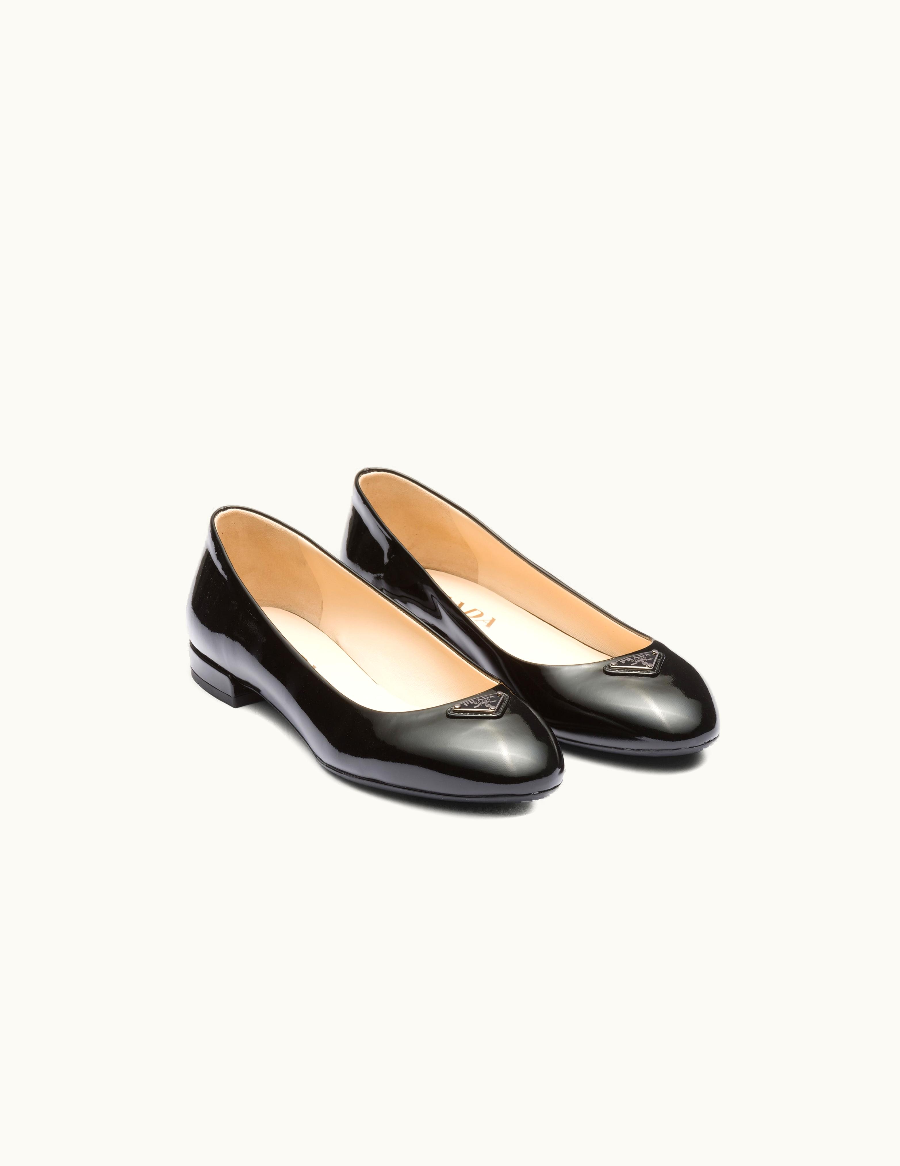 Prada Prada Black Patent Leather Ballerinas