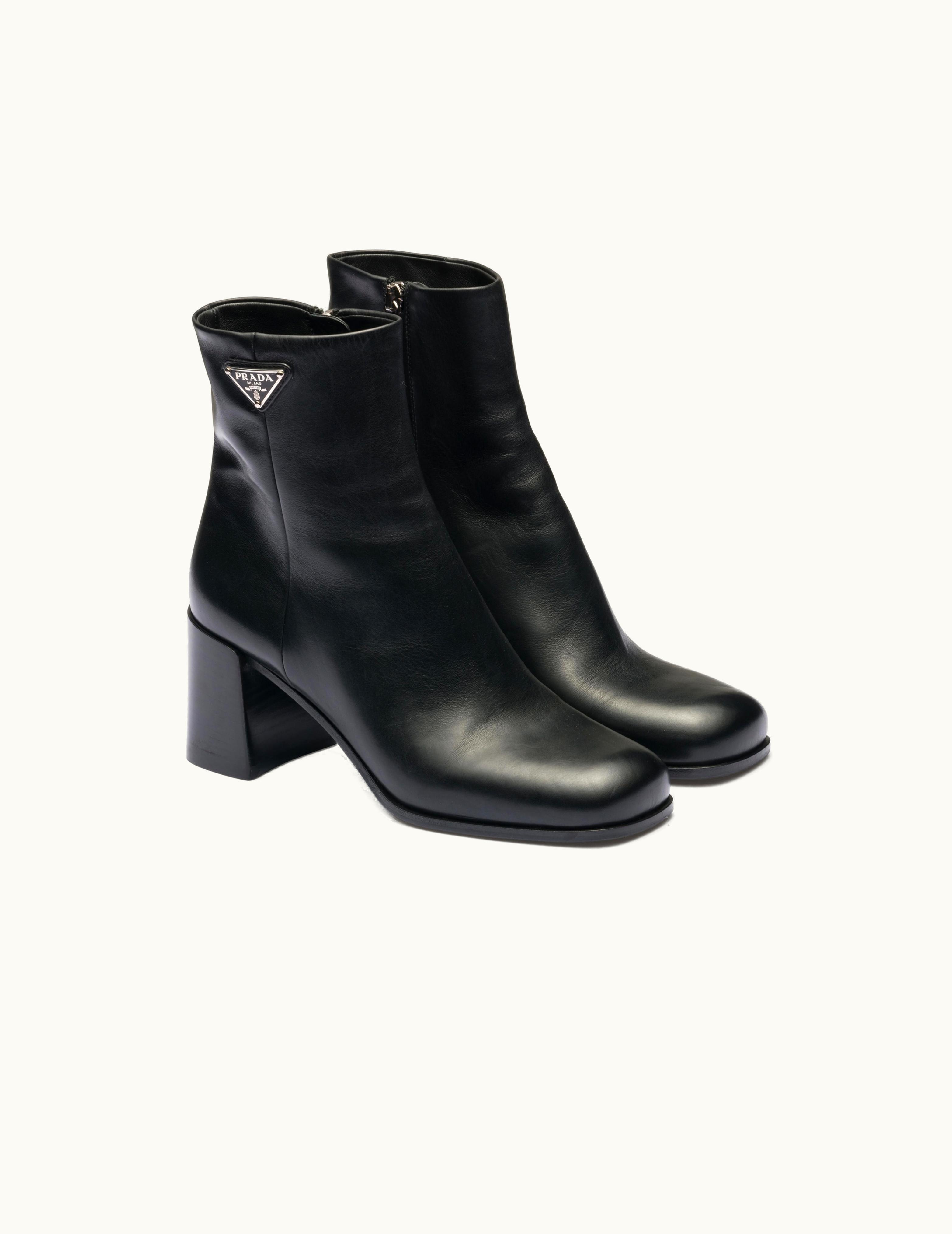 Prada Prada Black Leather Booties 1T232N_070_F0002_F_065
