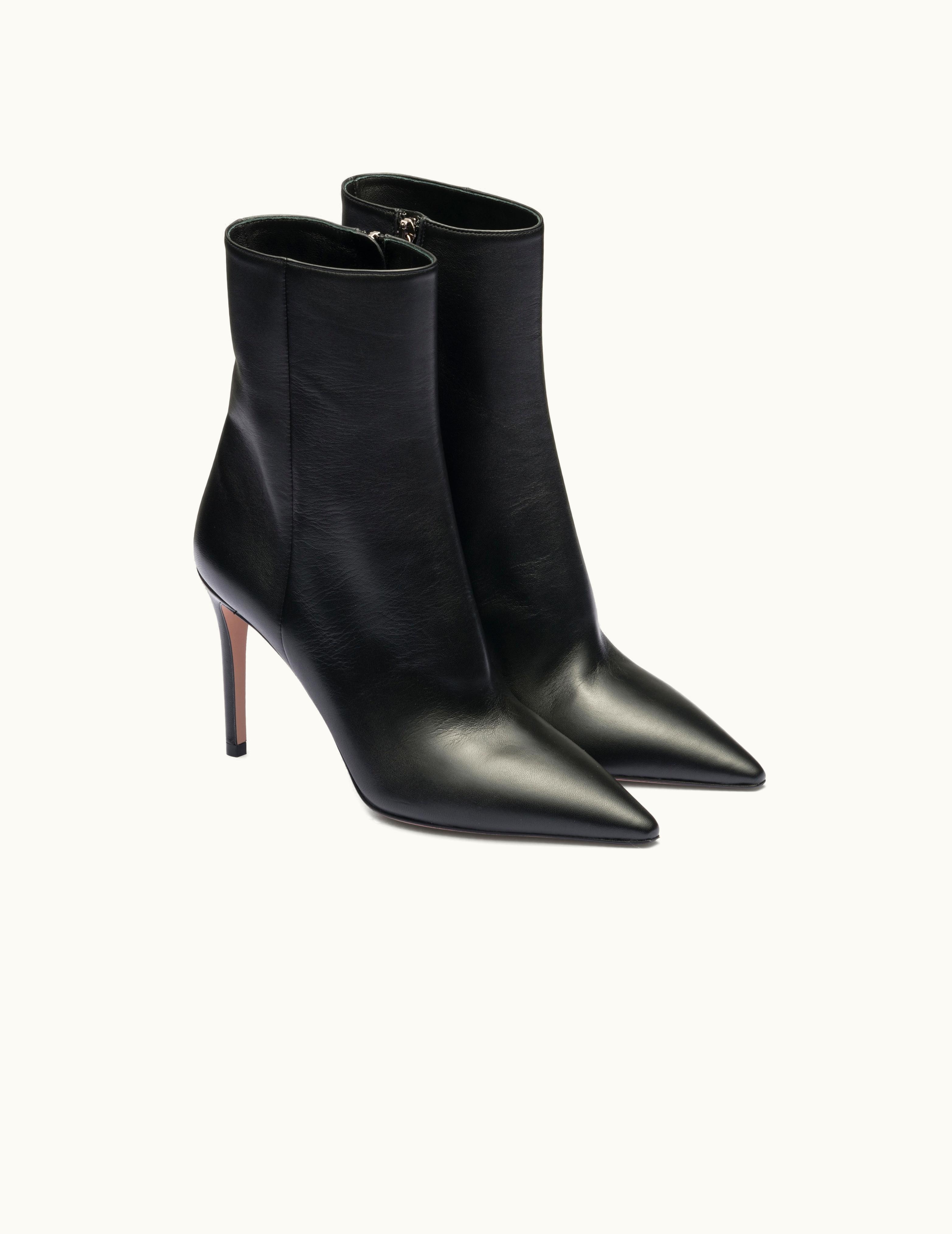 Prada Prada Black Nappa Leather Booties