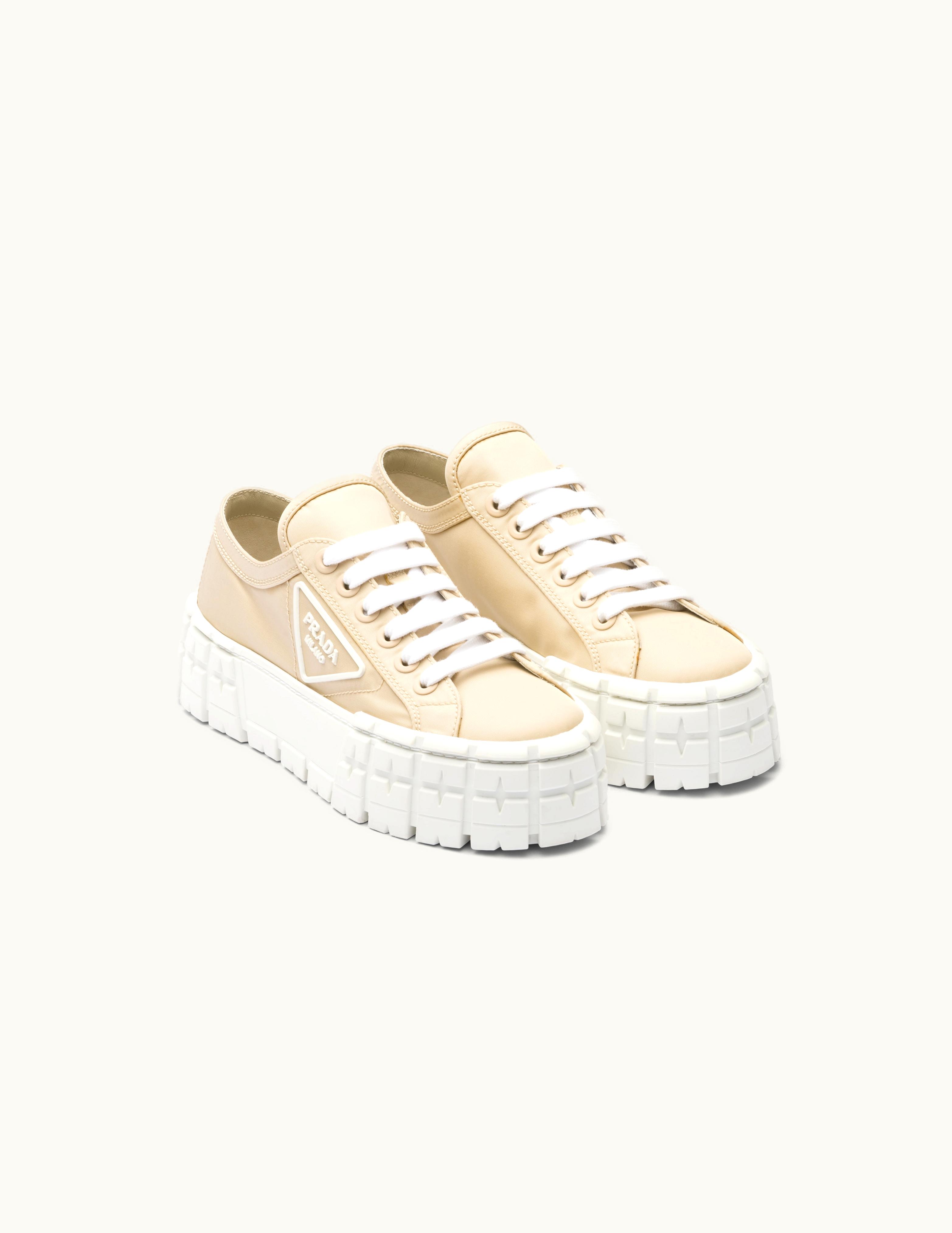Prada Prada Desert Beige Double Wheel Re-nylon Gabardine Sneakers