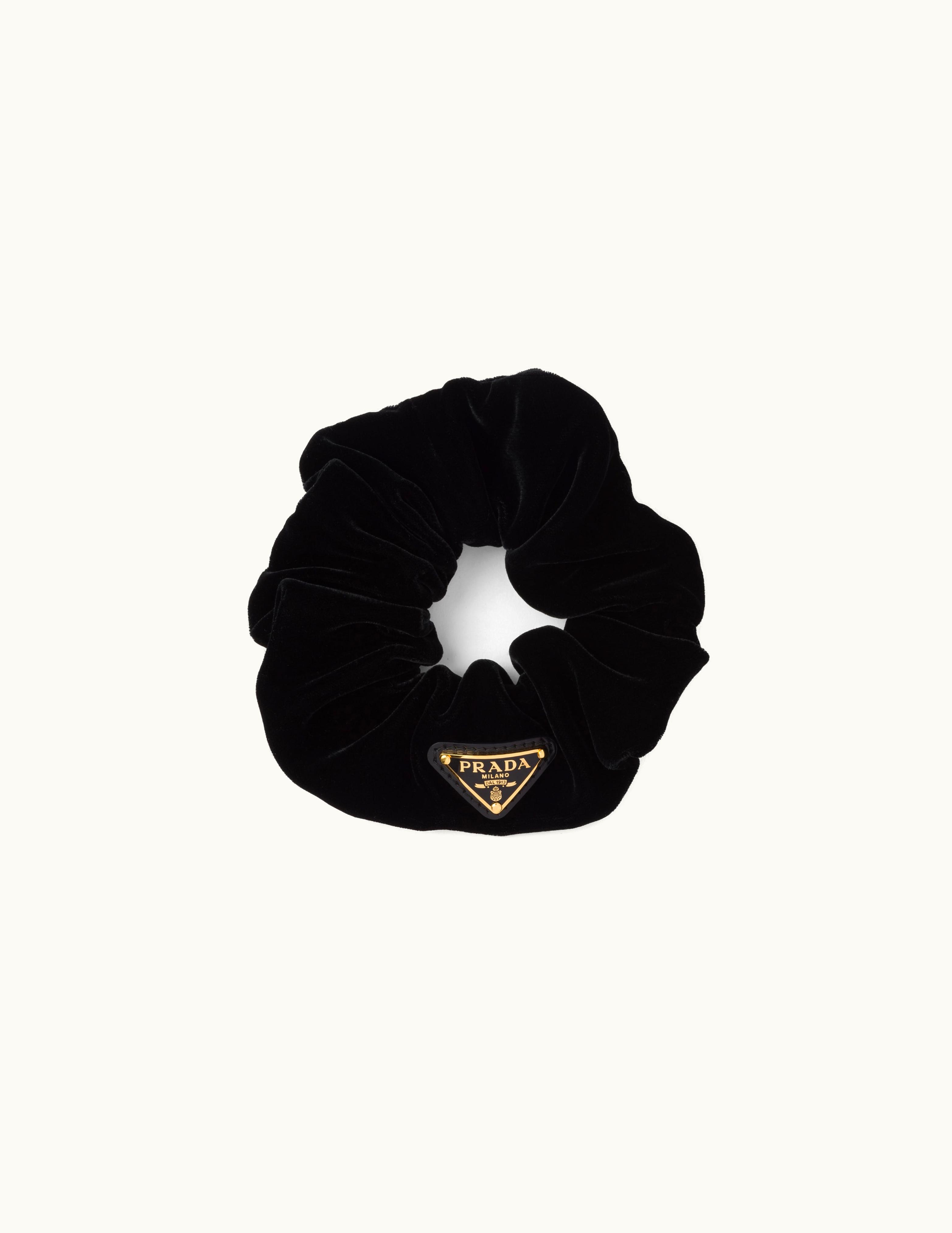 Prada Prada Black Velvet Scrunchie