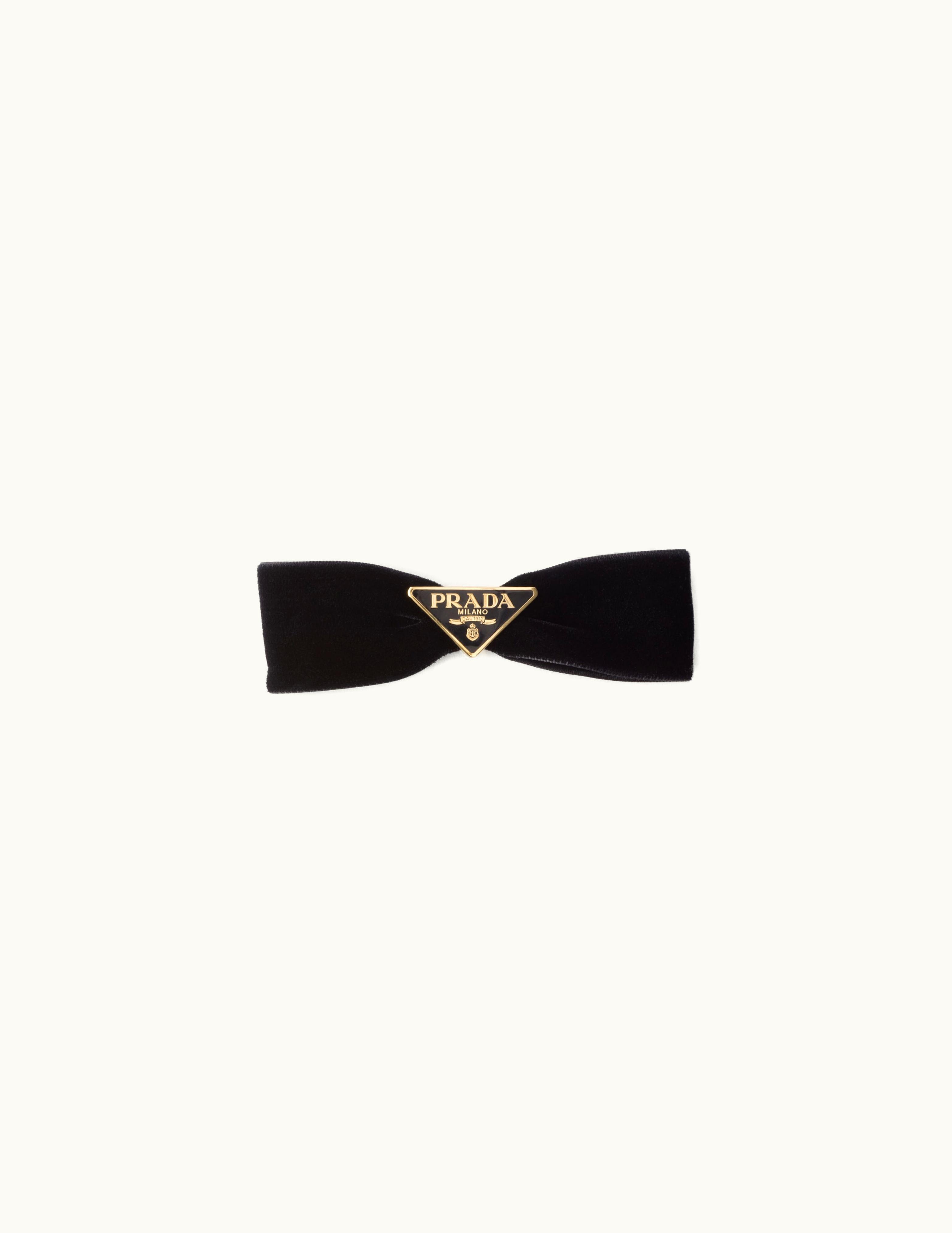 Prada Prada Black Velvet Hair Clip