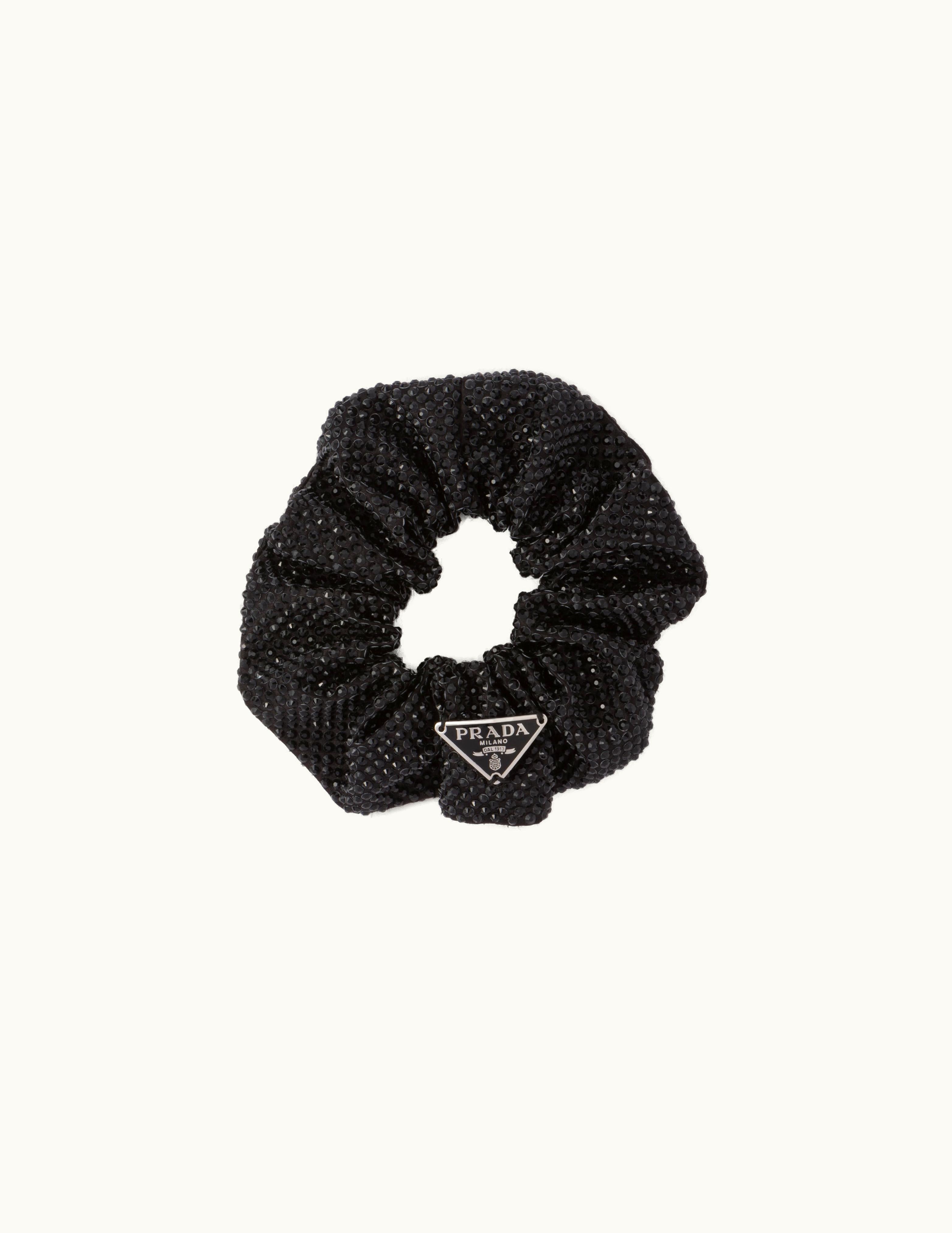 Prada Prada Black Satin Scrunchie