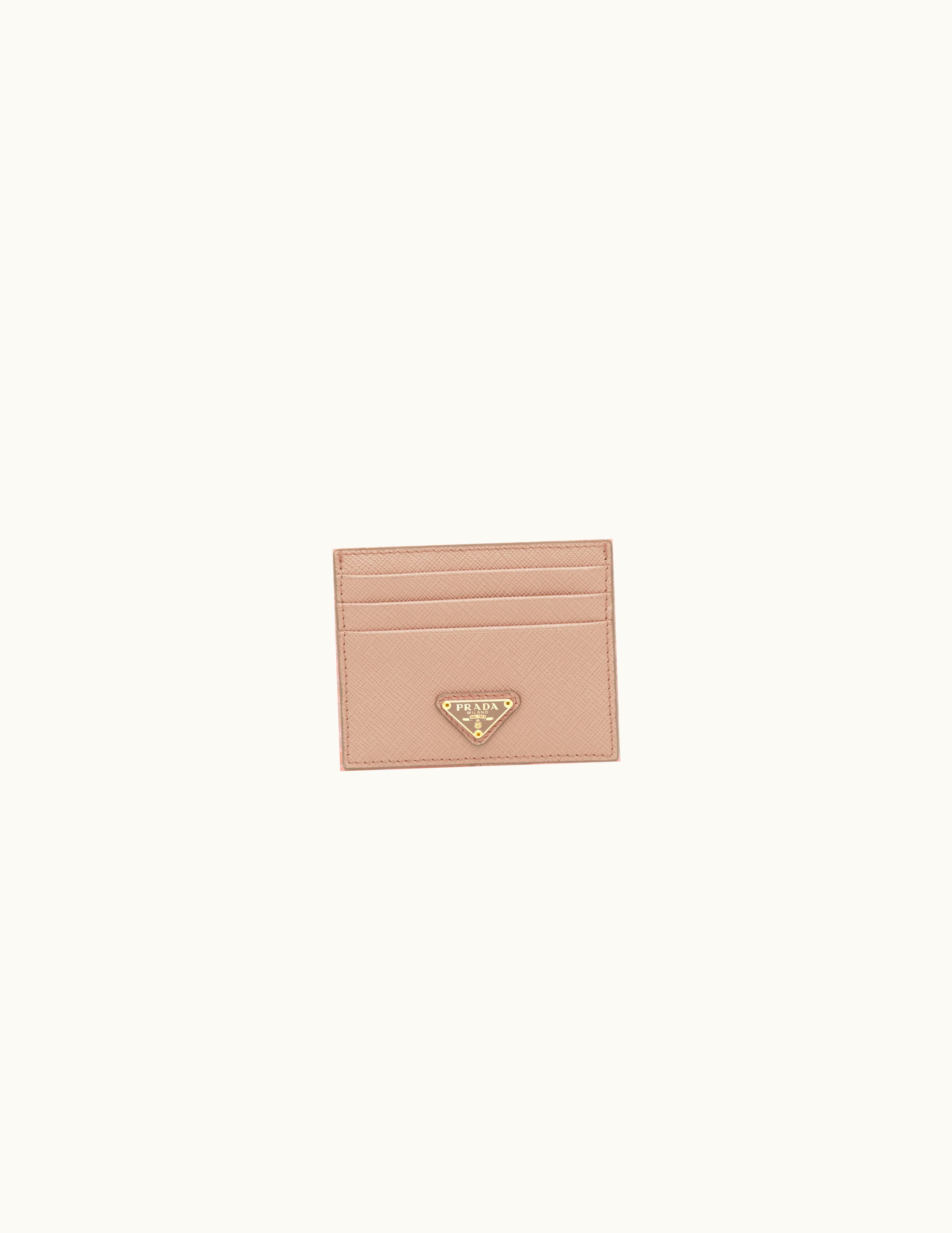 Prada Prada Powder Pink Saffiano Leather Card Holder