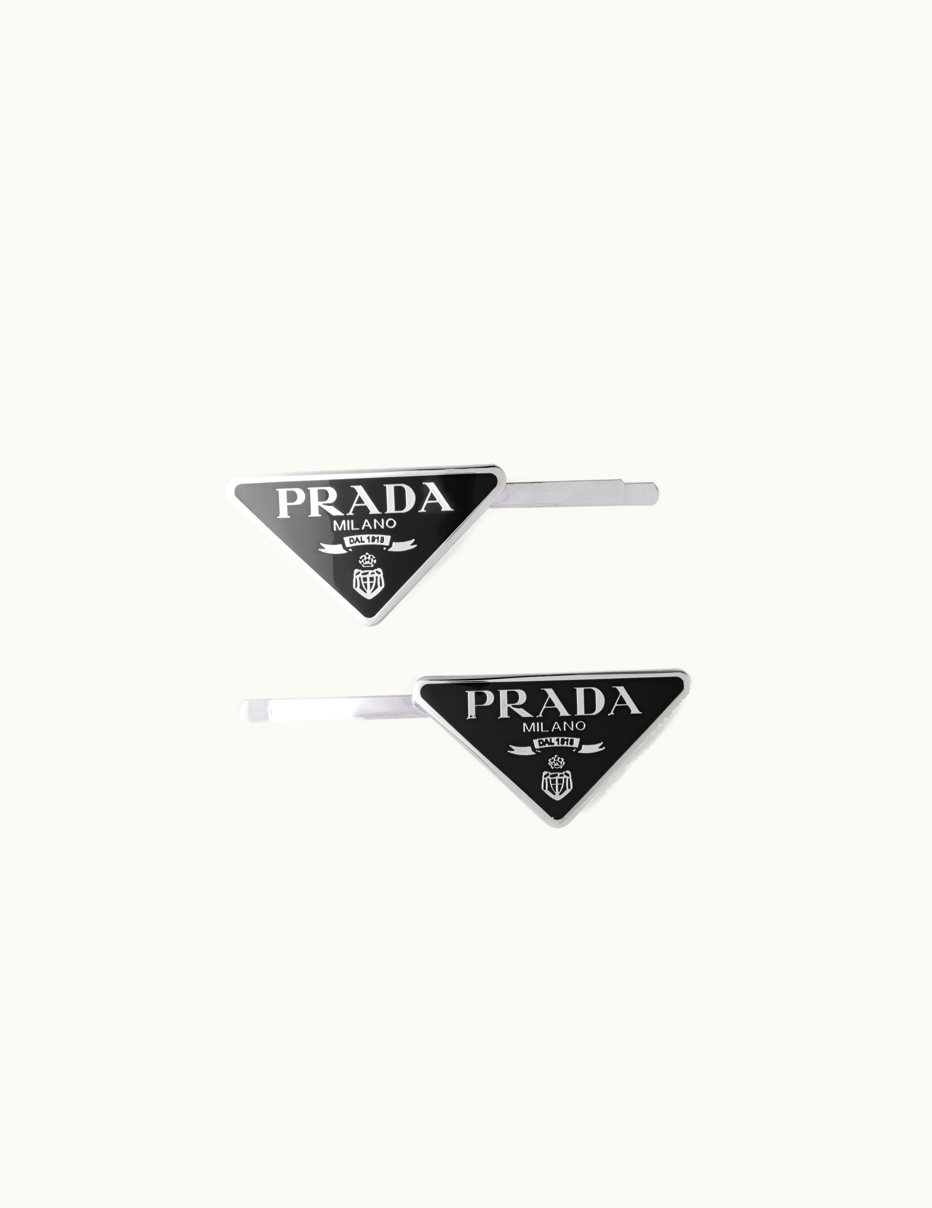 Prada Prada Black Metal Hair Clips