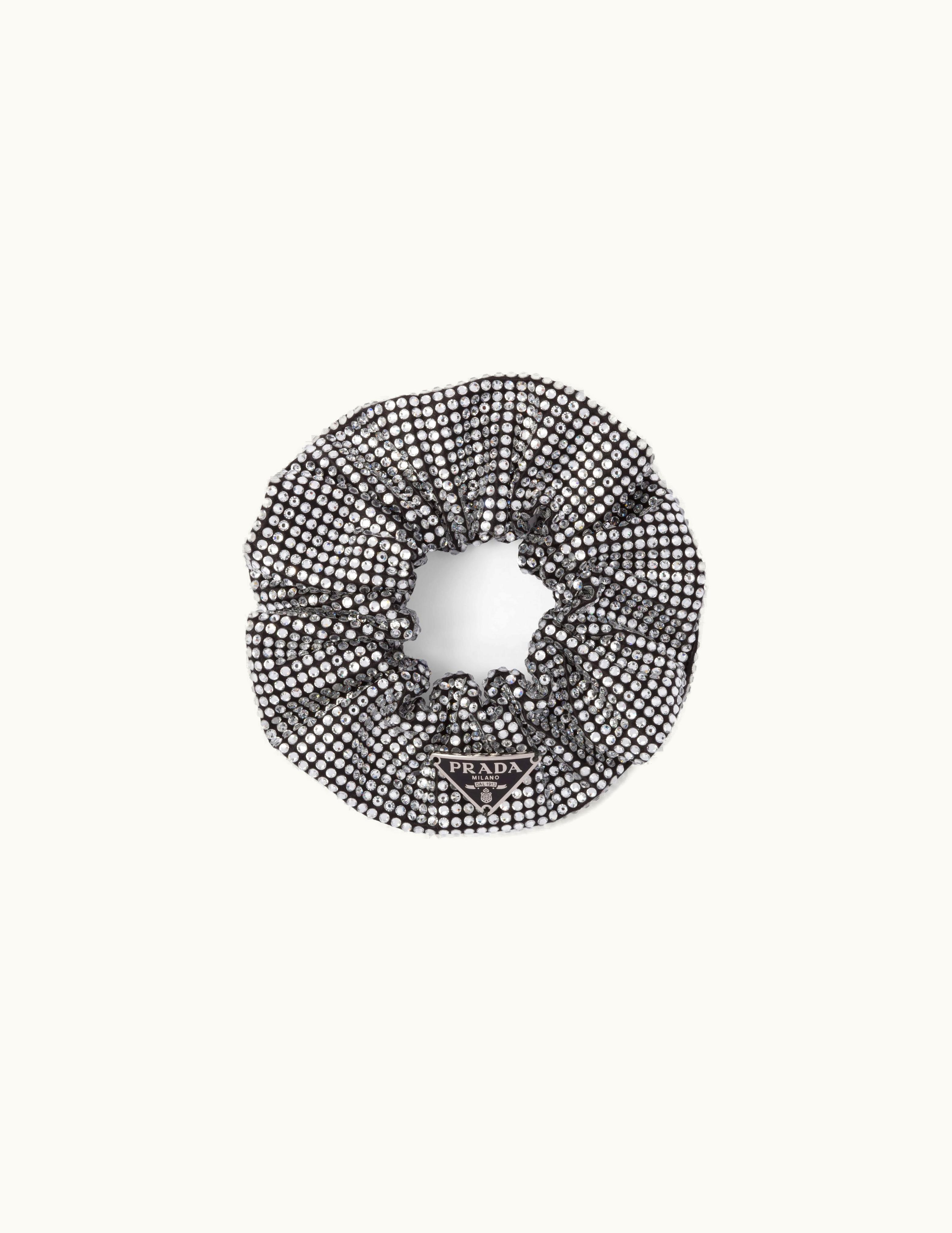 Prada Prada Crystal Satin Scrunchie