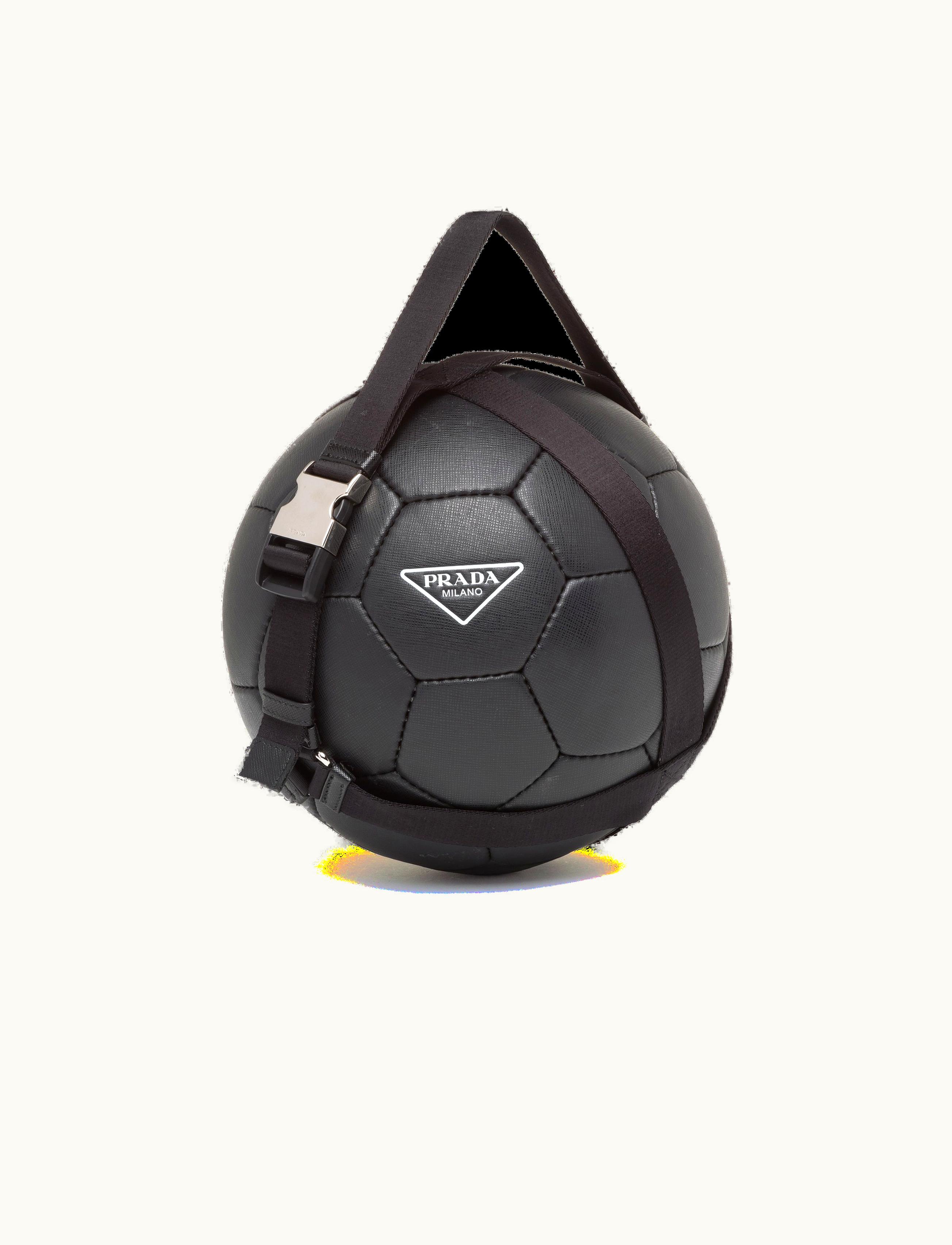 Prada Prada Black Saffiano Leather Soccer Ball