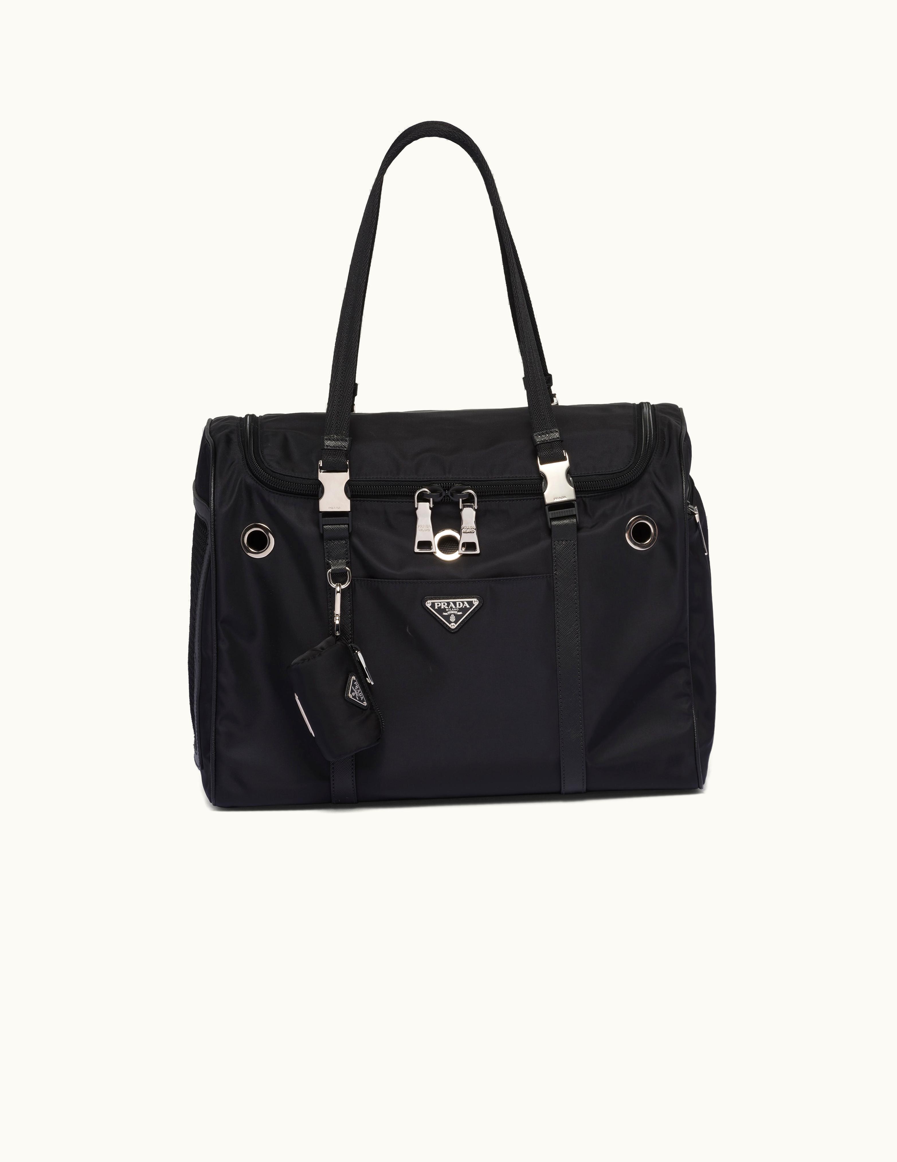 Prada Prada Pet Bag Re-Nylon and Saffiano Leather in Black