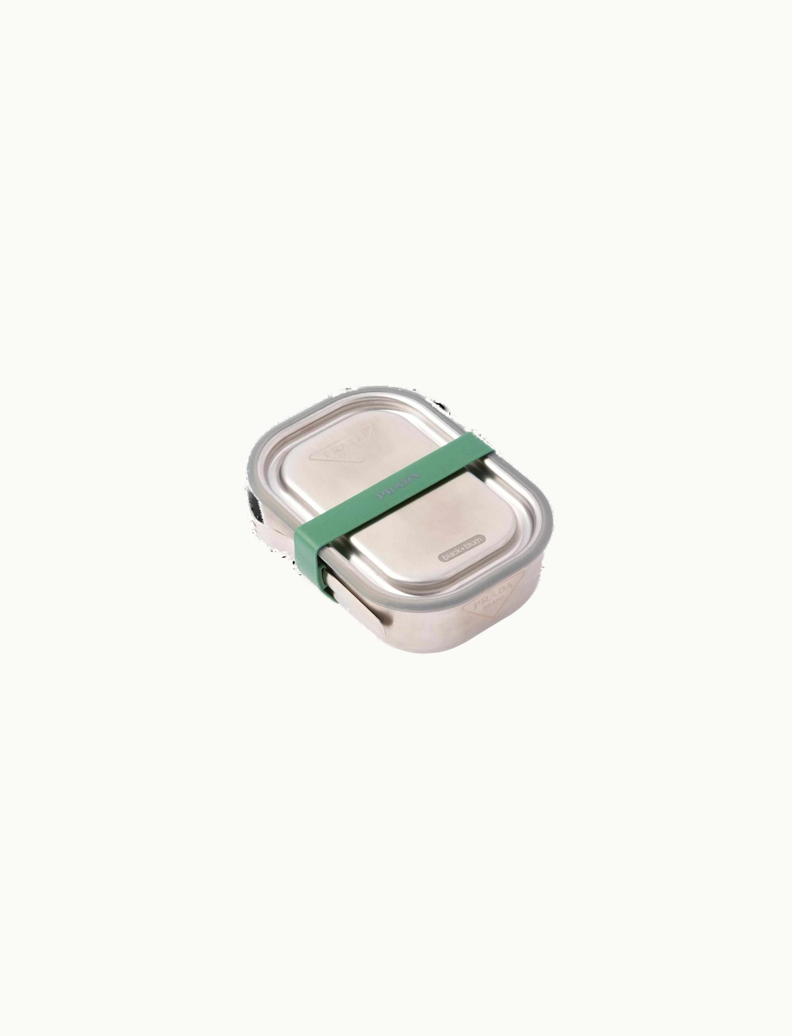 Prada Prada Steel Gray Stainless Steel Lunch Box