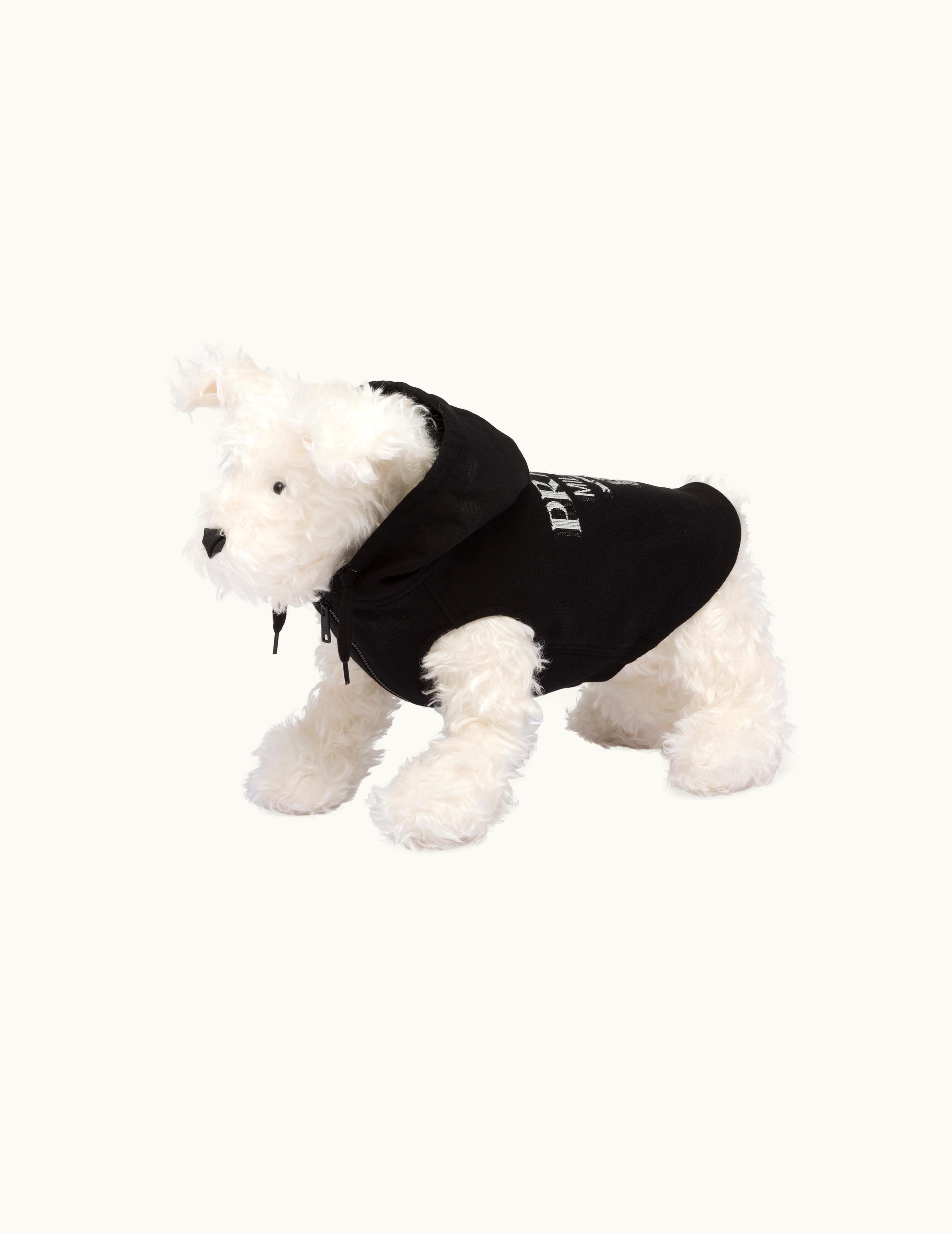 Prada Prada Black / White Cotton Fleece Hoodie For Pets