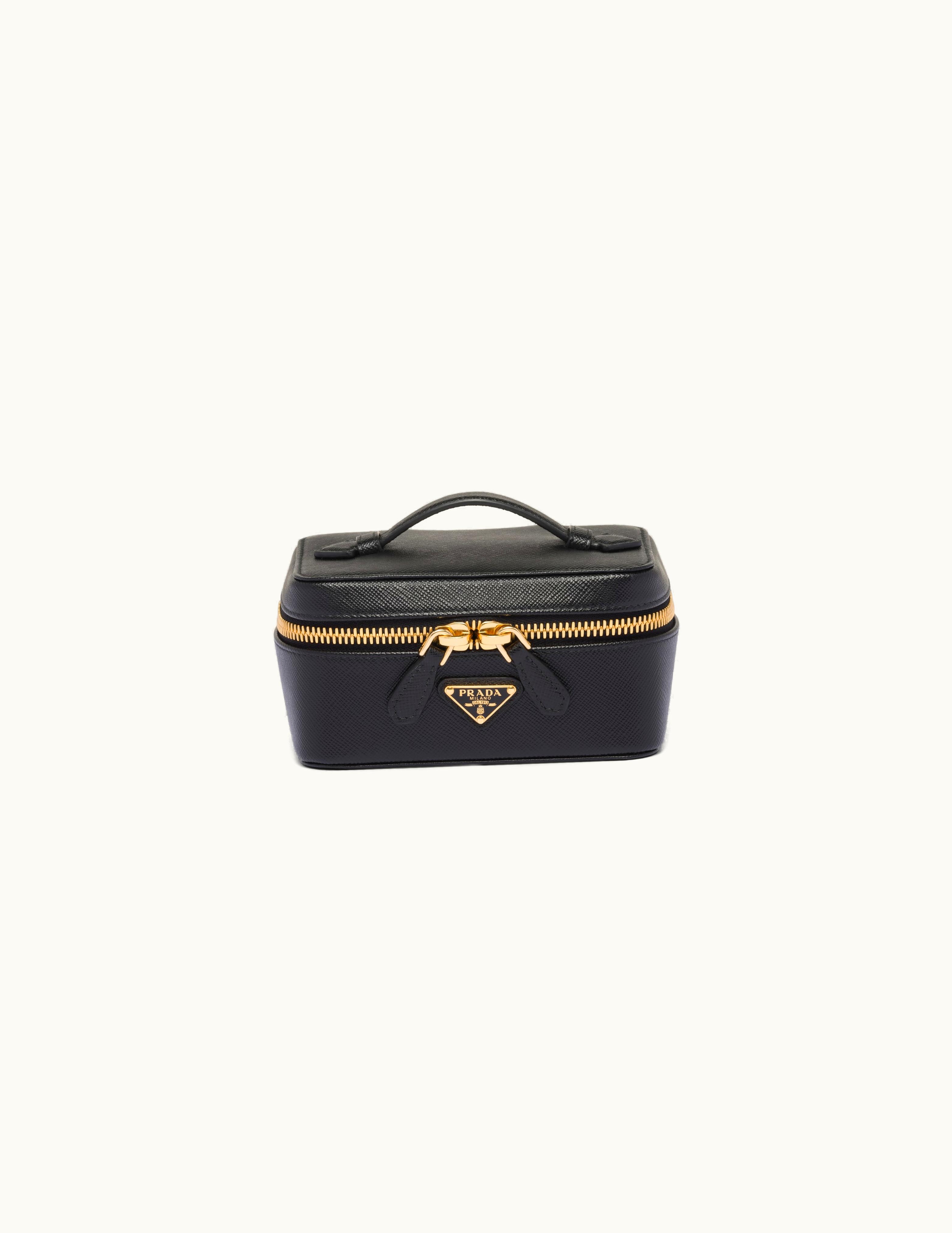 Prada Prada Black Saffiano Leather Beauty Case