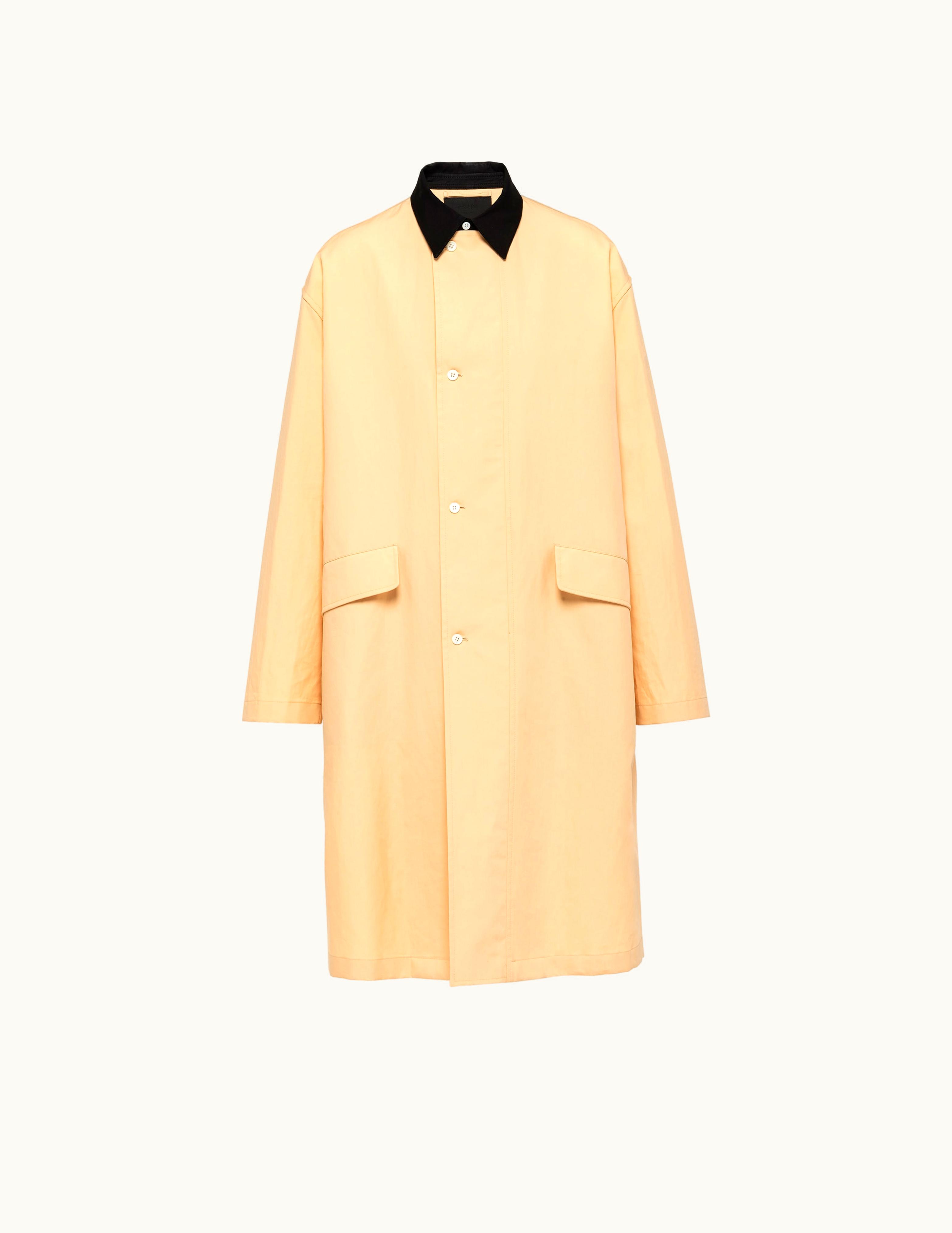 Prada Prada Apricot / Black Cotton Raincoat