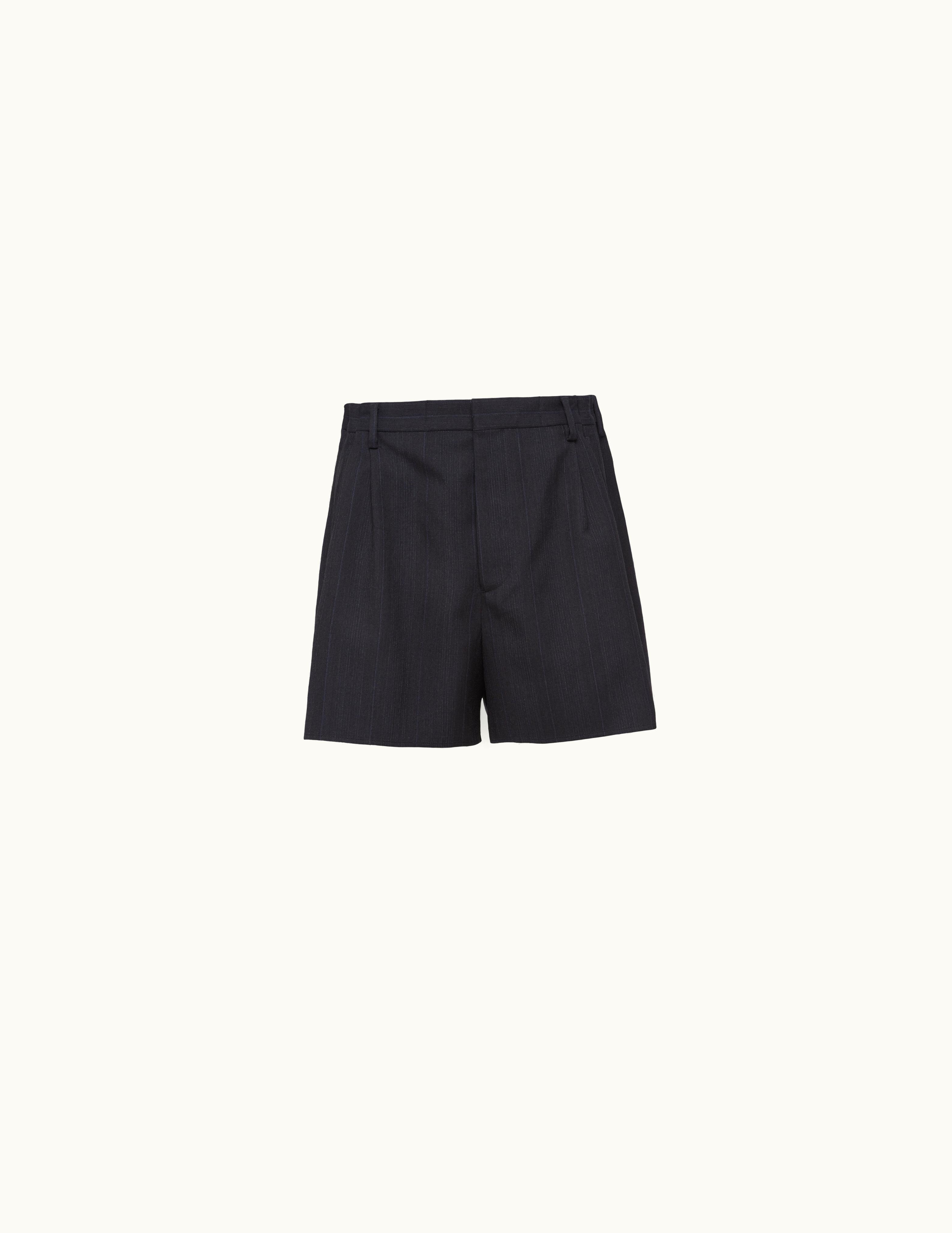 Prada Prada Navy Wool Shorts